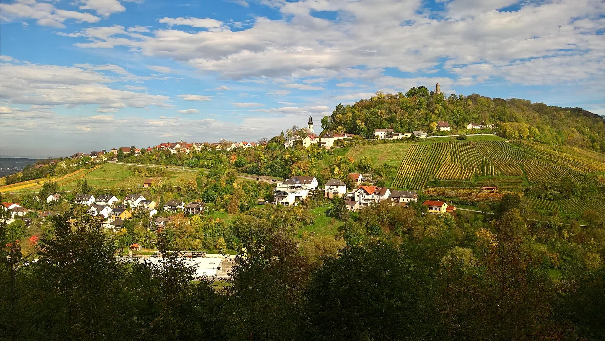 Photo showing: Hier geht es über Stock und Stein.