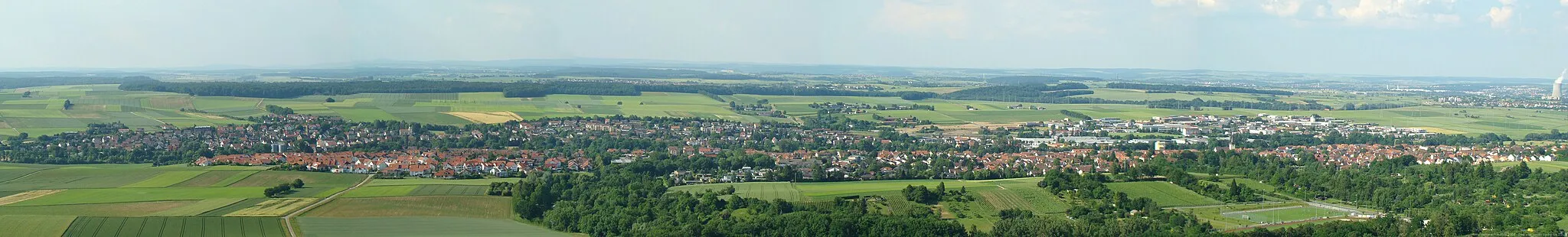 Photo showing: Panorama view of Leingarten