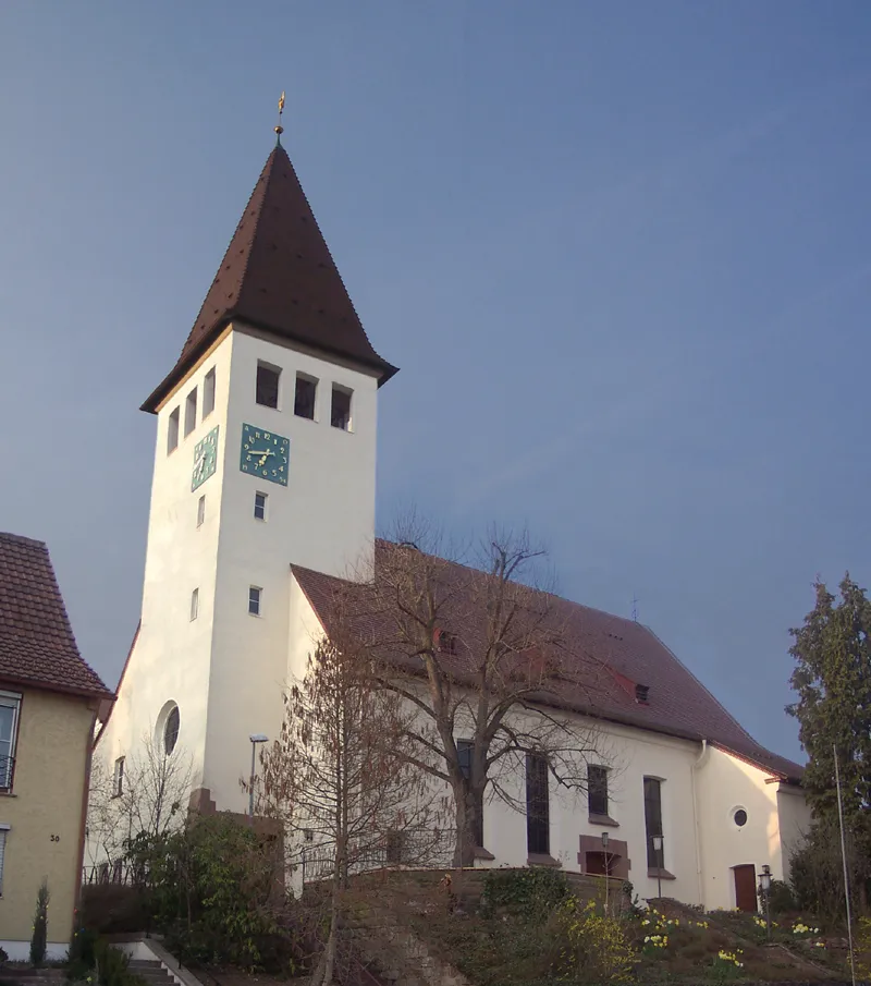 Photo showing: Auferstehungskirche in Stuttgart - Botnang