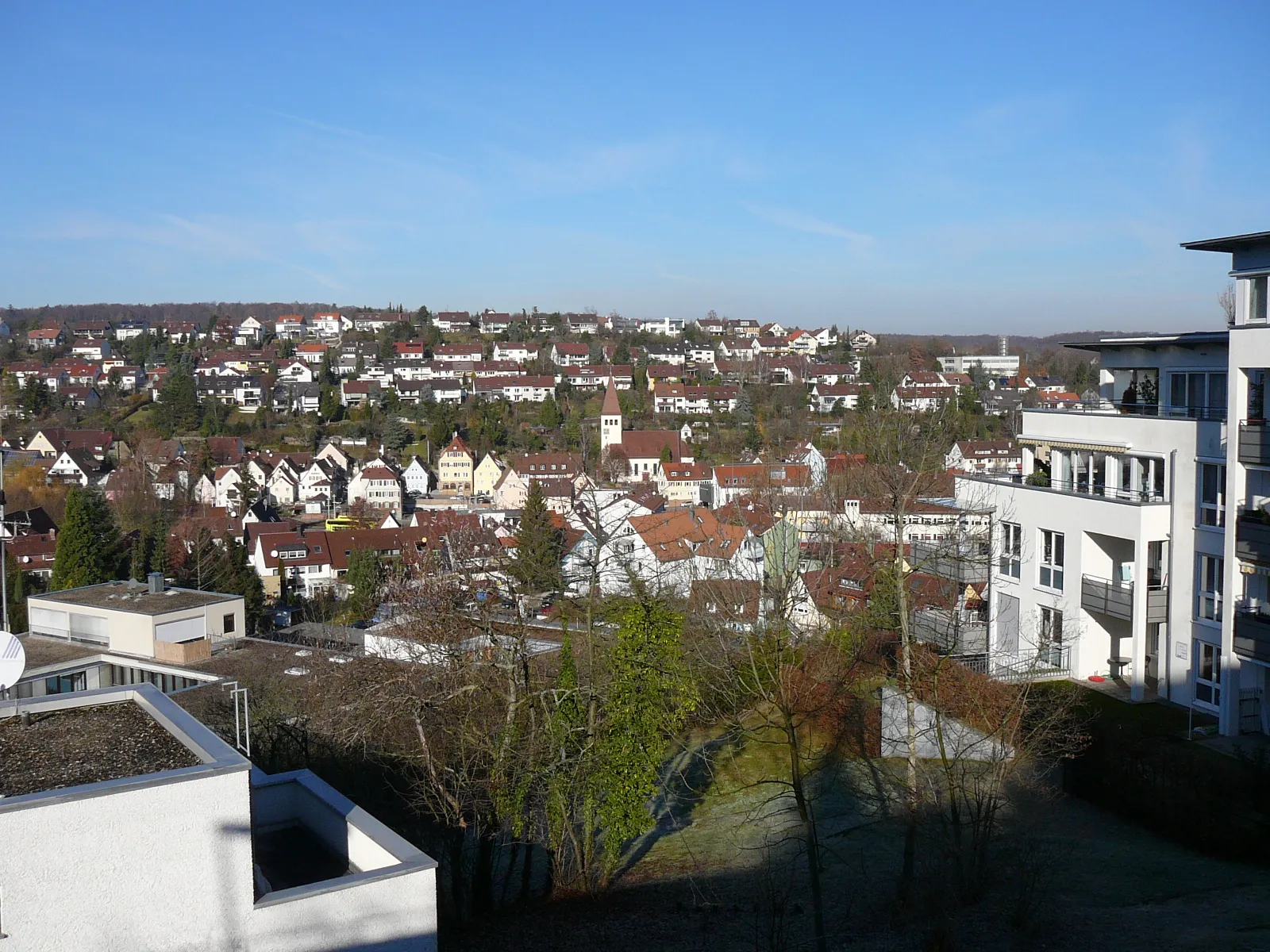 Photo showing: Botnang in Stuttgart, Baden-Württemberg, Germany. Seen from the west in automne.