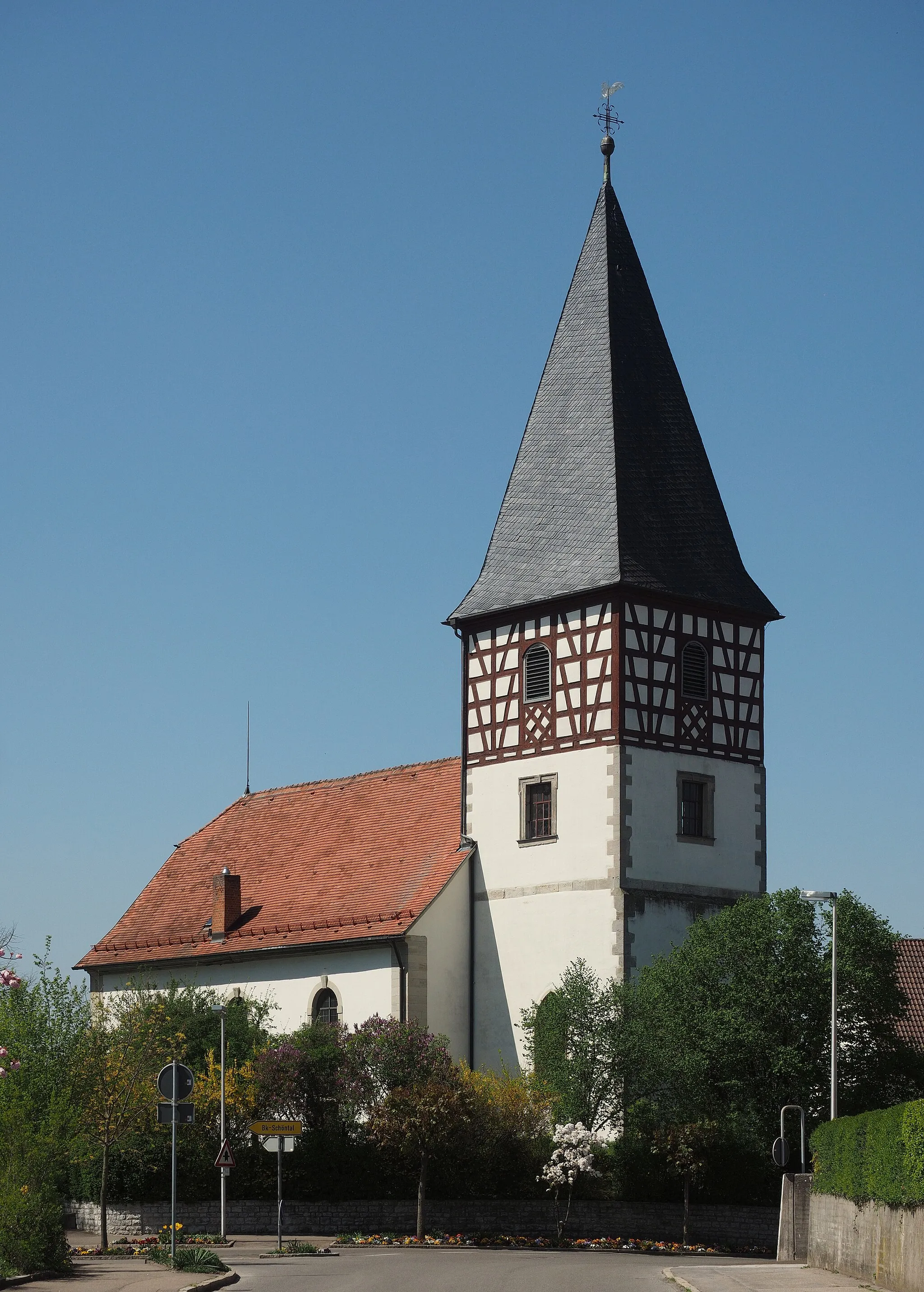 Photo showing: Protestant church St Juliana, Großaspach, Germany