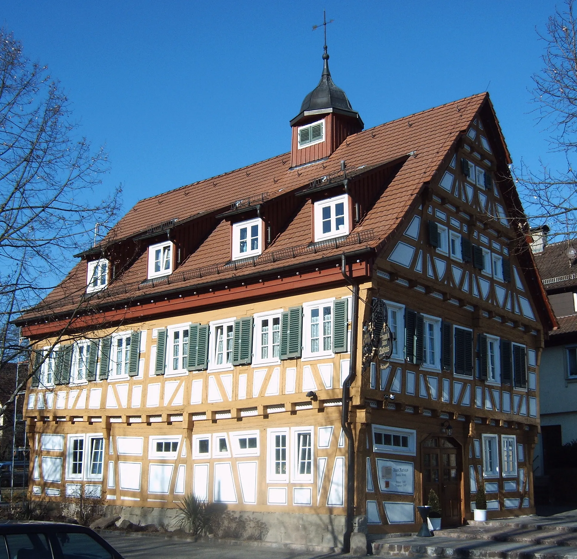 Photo showing: Old town hall in Plüderhausen, Germany, built in 1569
