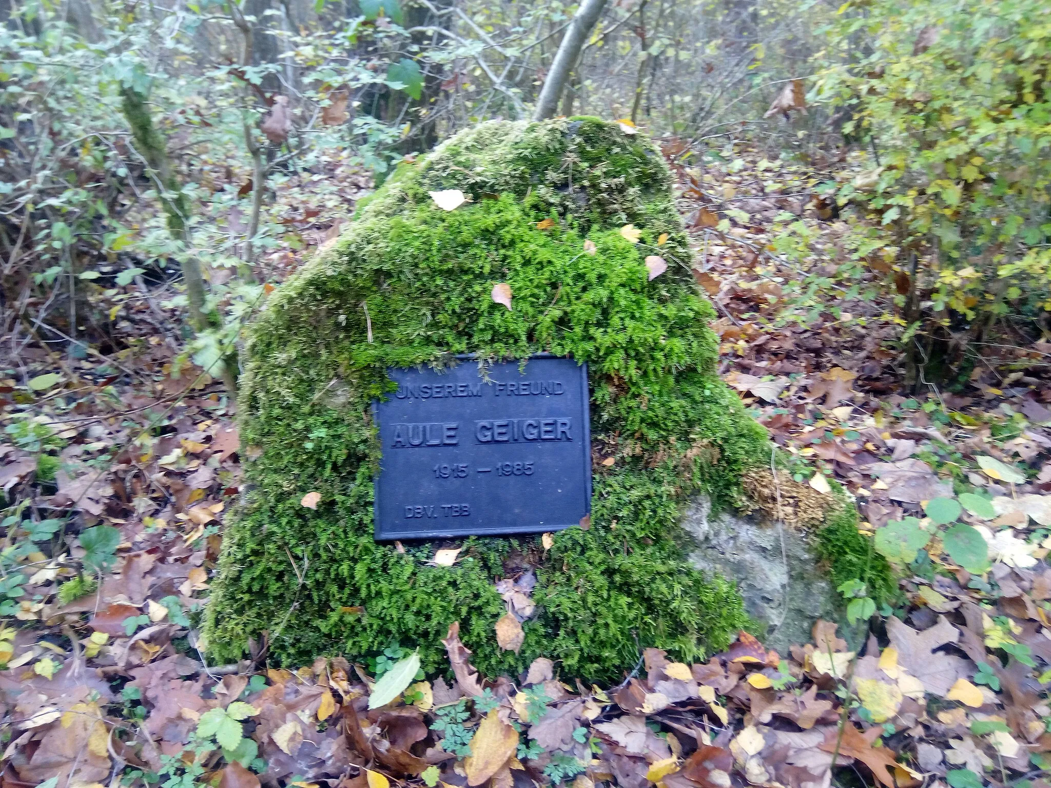 Photo showing: Aule-Geiger-Denkmal
