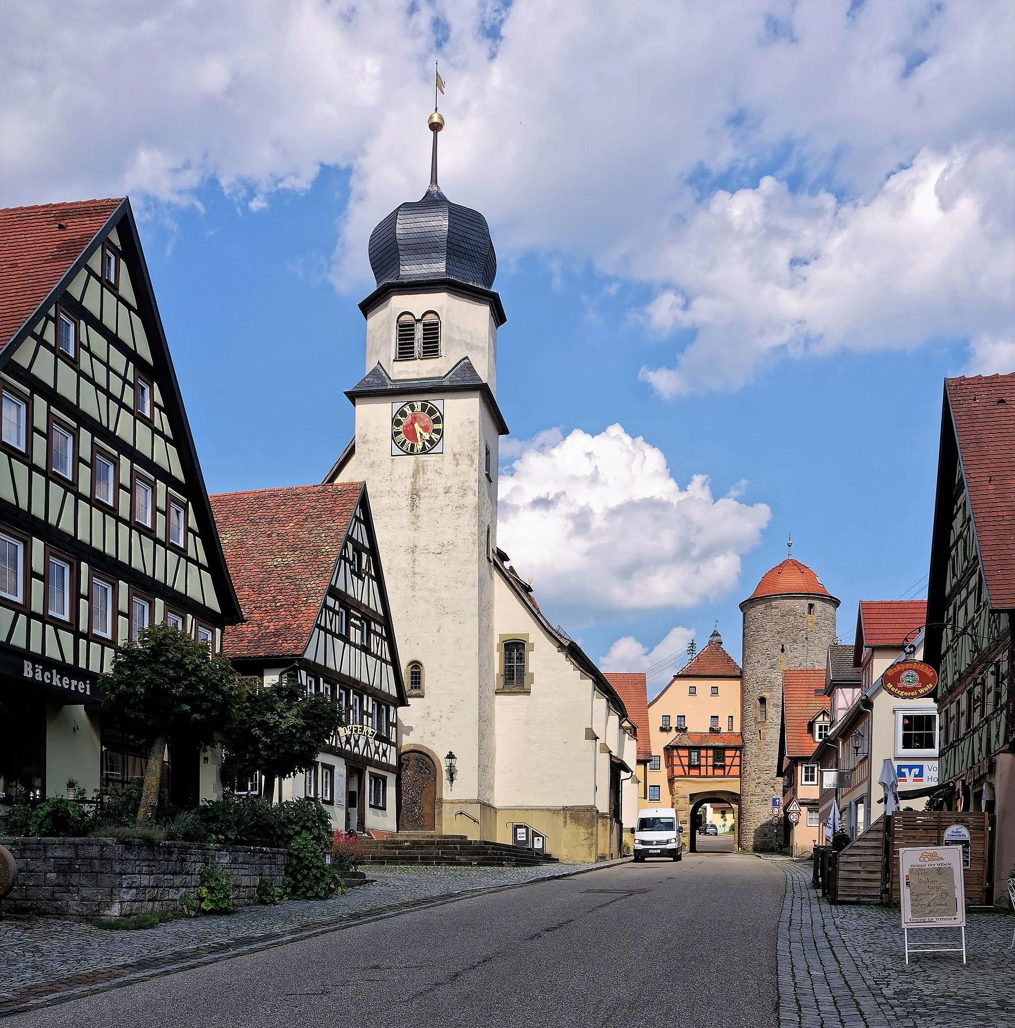 Photo showing: The Protestant town church Langenburg.