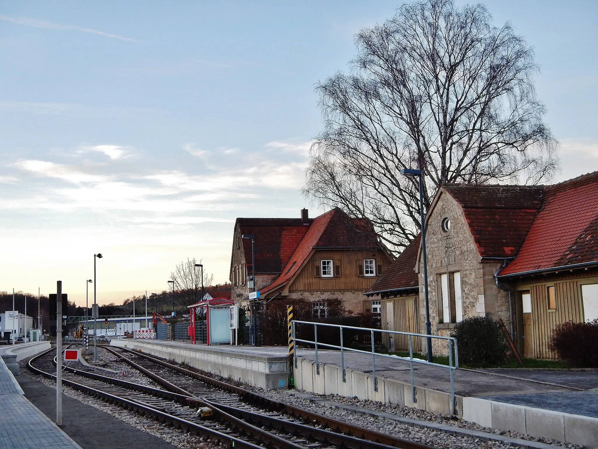 Photo showing: Bahnhof der WEG-Schönbuch-Bahn in Dettenhausen