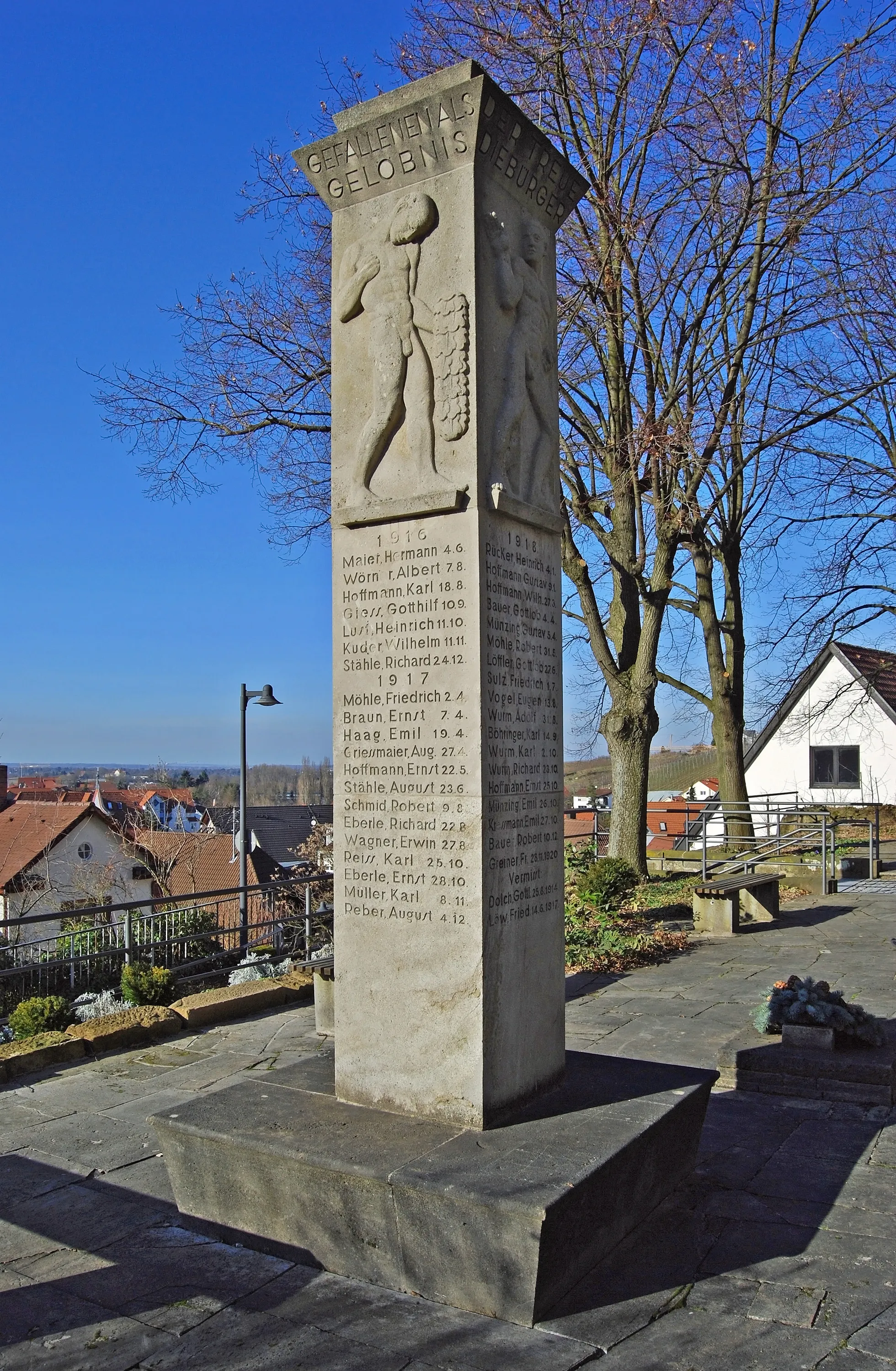 Photo showing: Kriegerdenkmal Flein