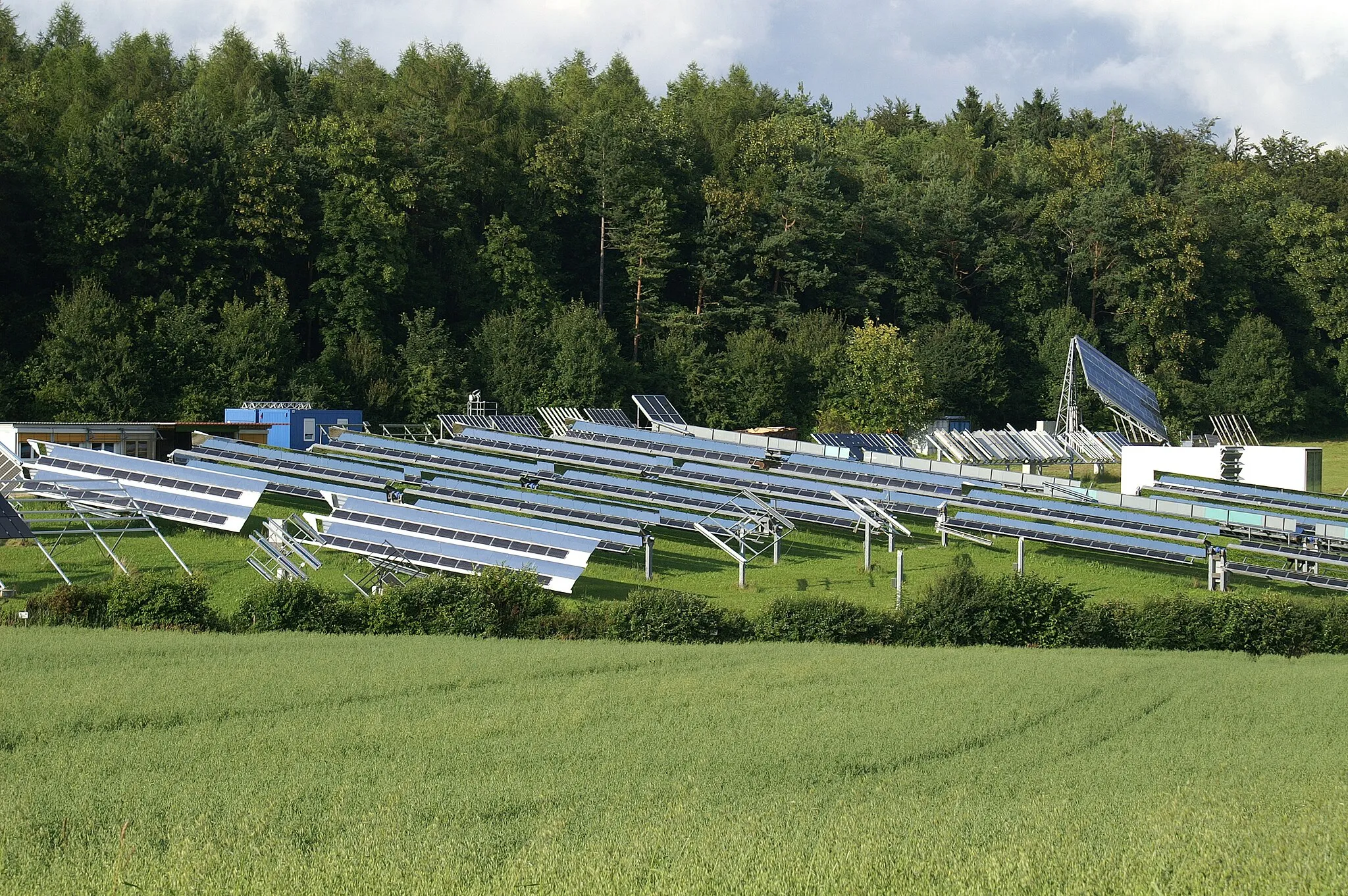 Photo showing: Solar-Testfeld Widderstall des Zentrums für Sonnenenergie- und Wasserstoff-Forschung Baden-Württemberg
