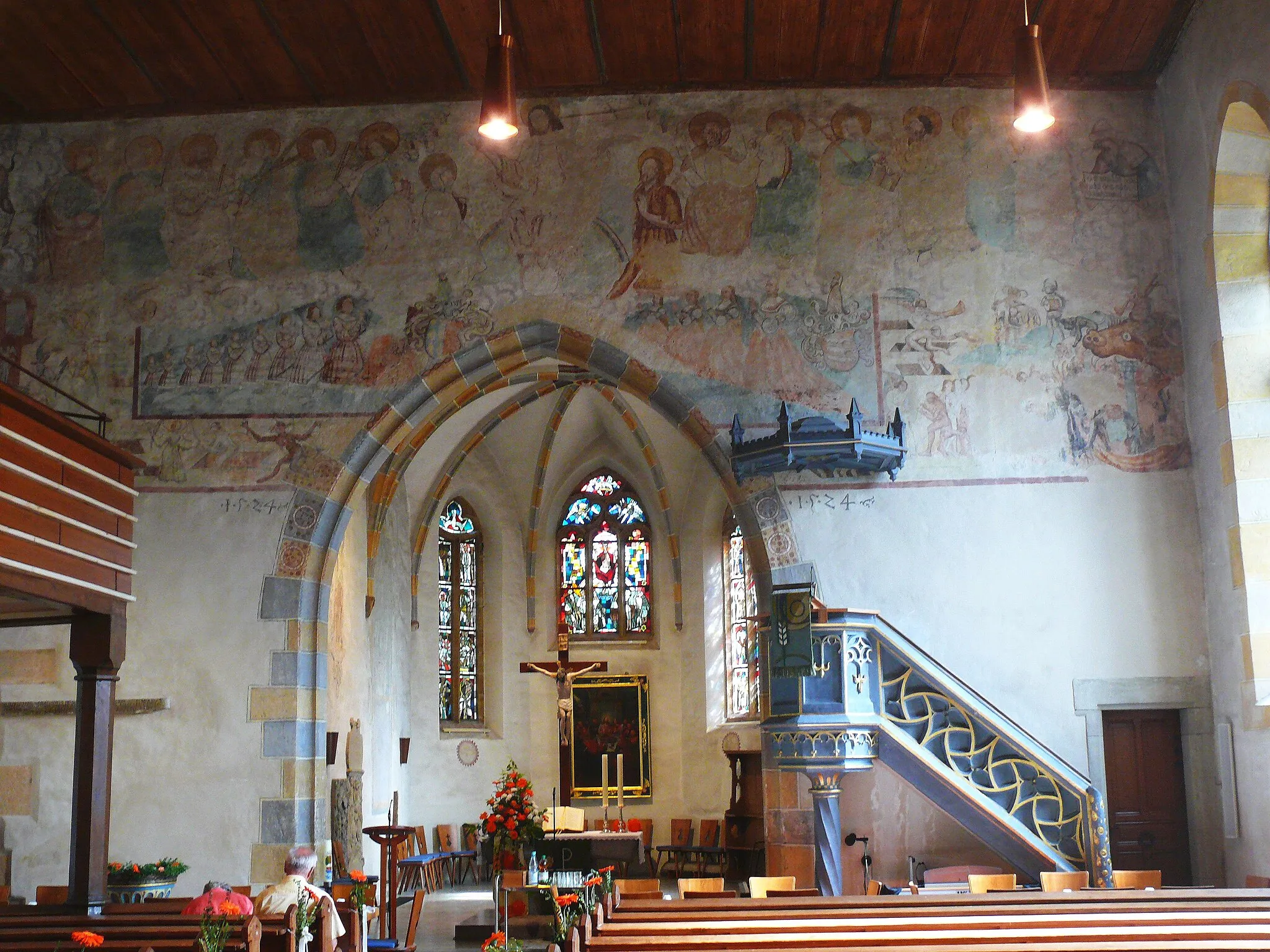 Photo showing: Johanneskirche Weltgerichtsfresko
