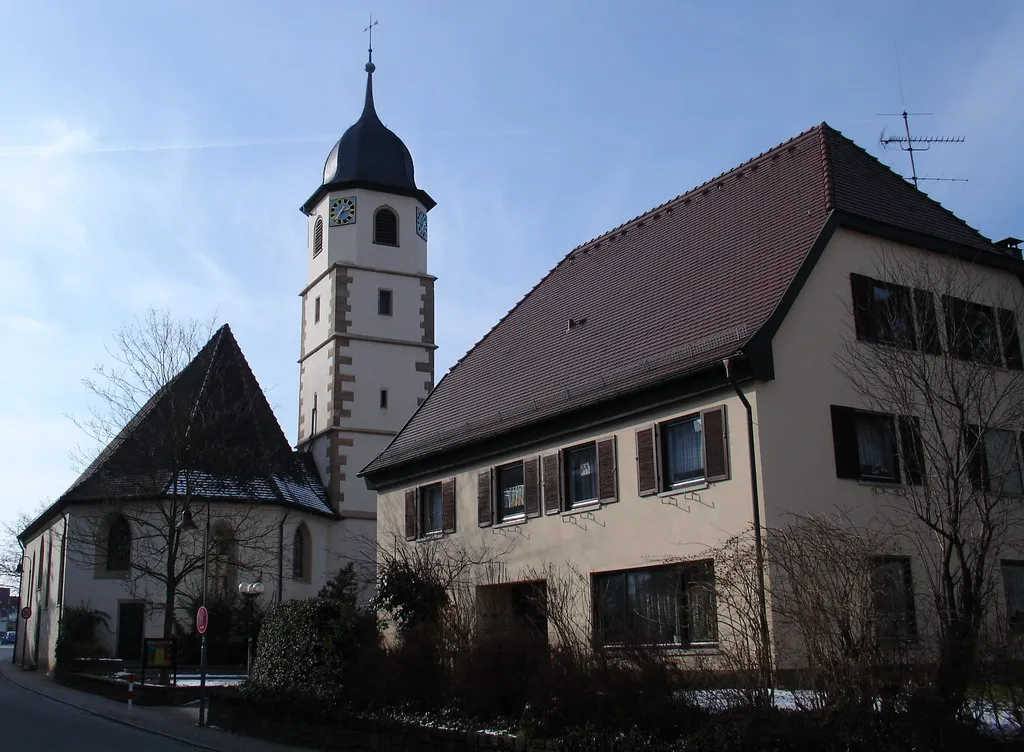 Photo showing: Evangelische Kirche der Gemeinde Wolfschlugen