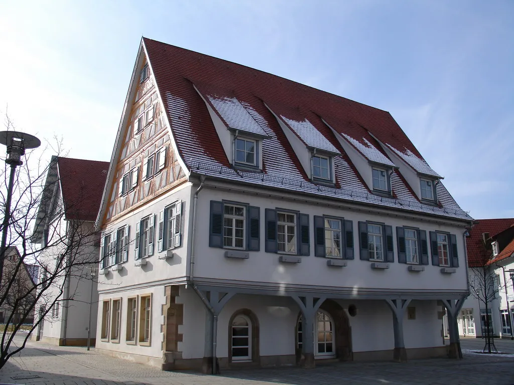 Photo showing: Rathaus der Gemeinde Wolfschlugen