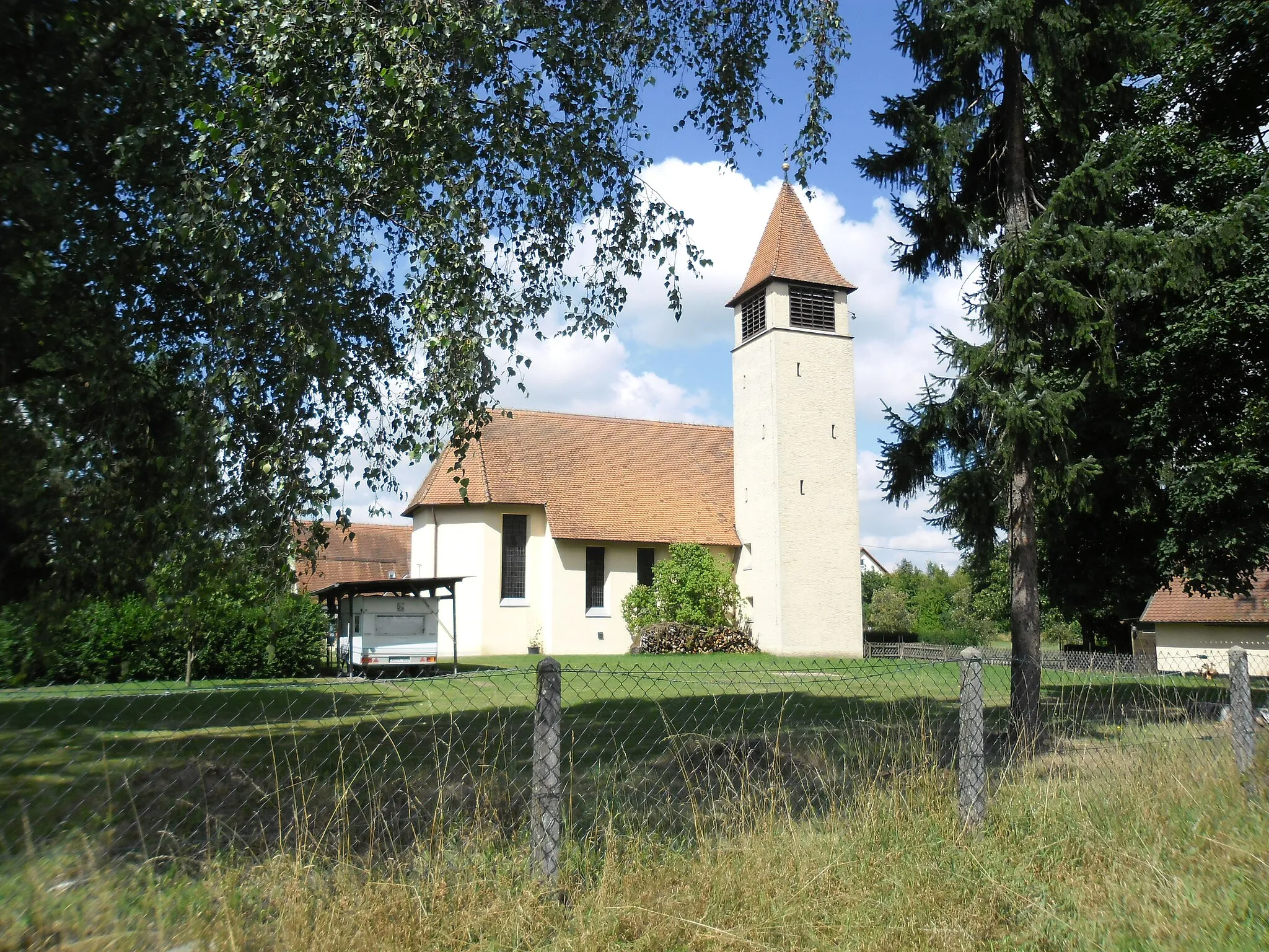 Photo showing: St. Boniface Catholic Church in Schnelldorf (Bavaria)
