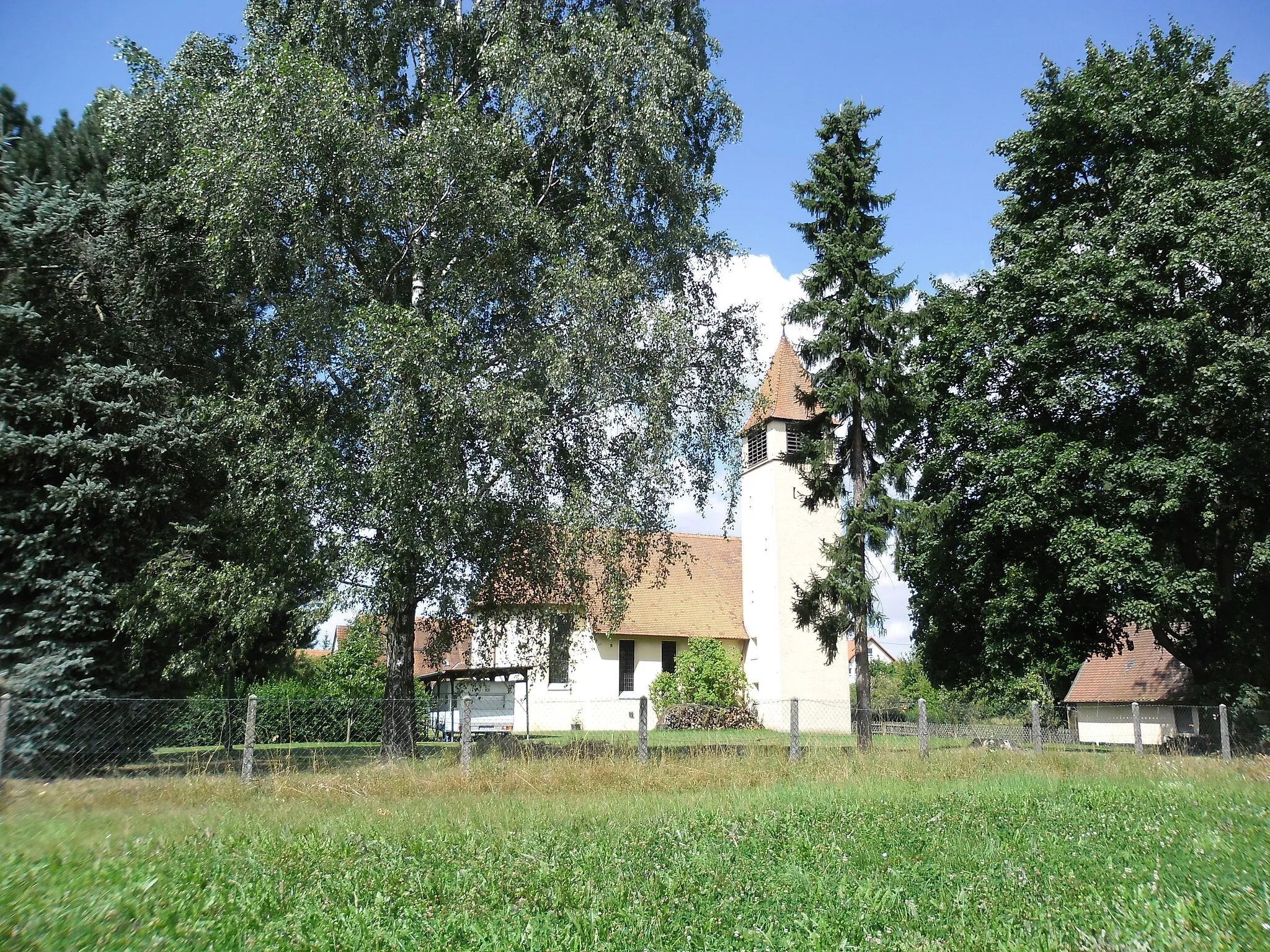 Photo showing: St. Boniface Catholic Church in Schnelldorf (Bavaria)