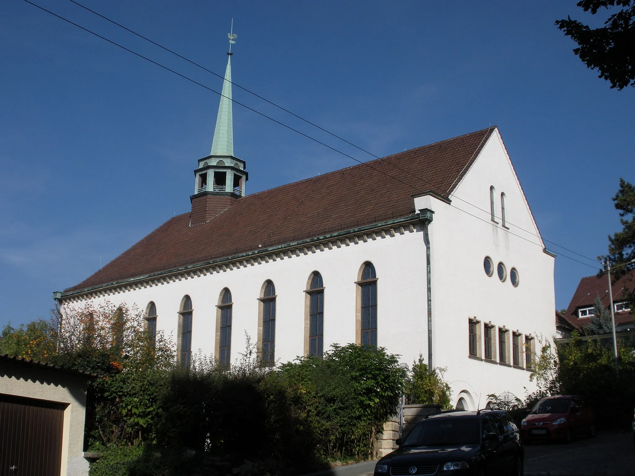 Photo showing: Protestant Church of Andrew in Stuttgart-Obertürkheim