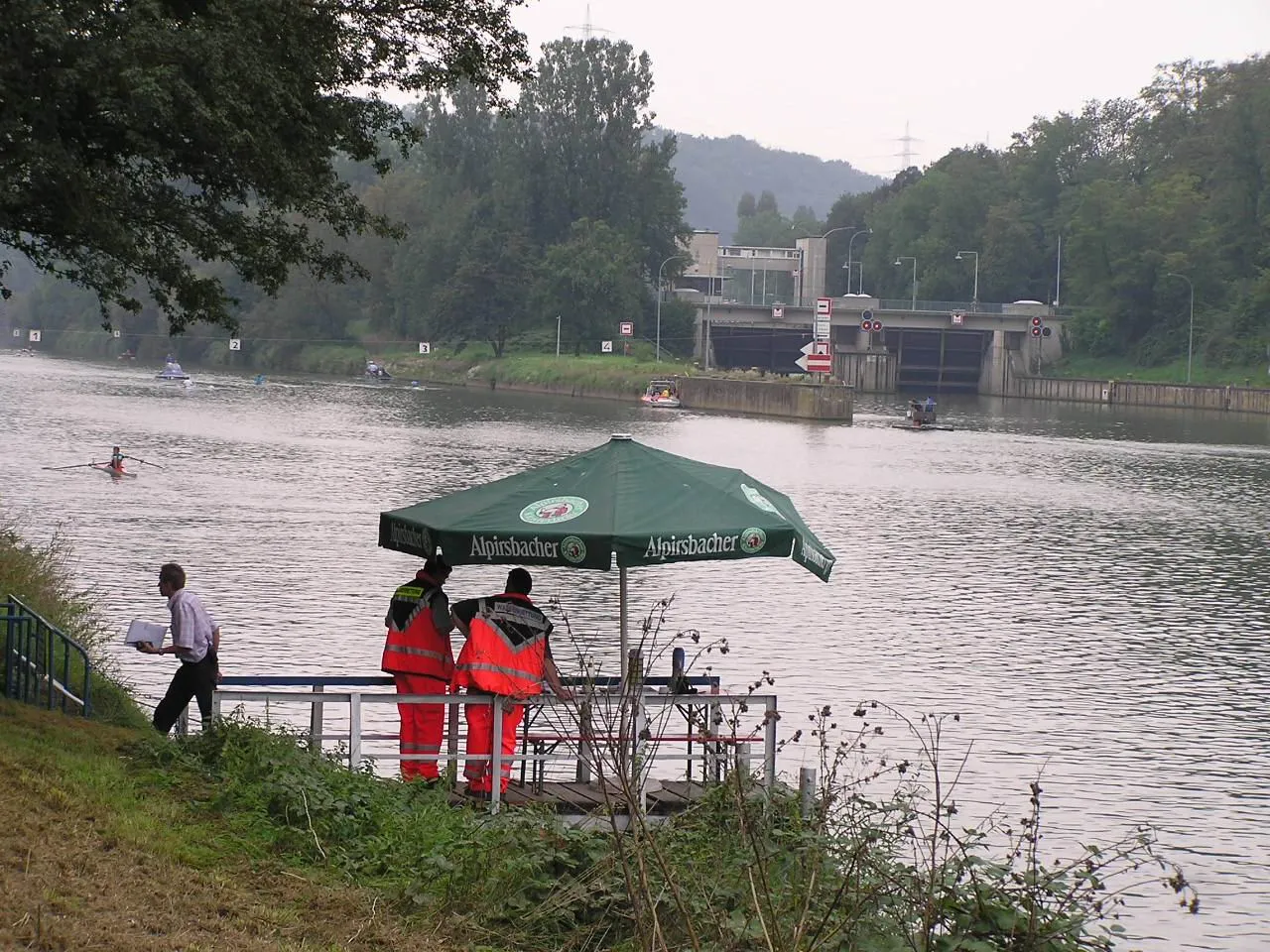 Photo showing: Schleuse bei Marbach am Neckar