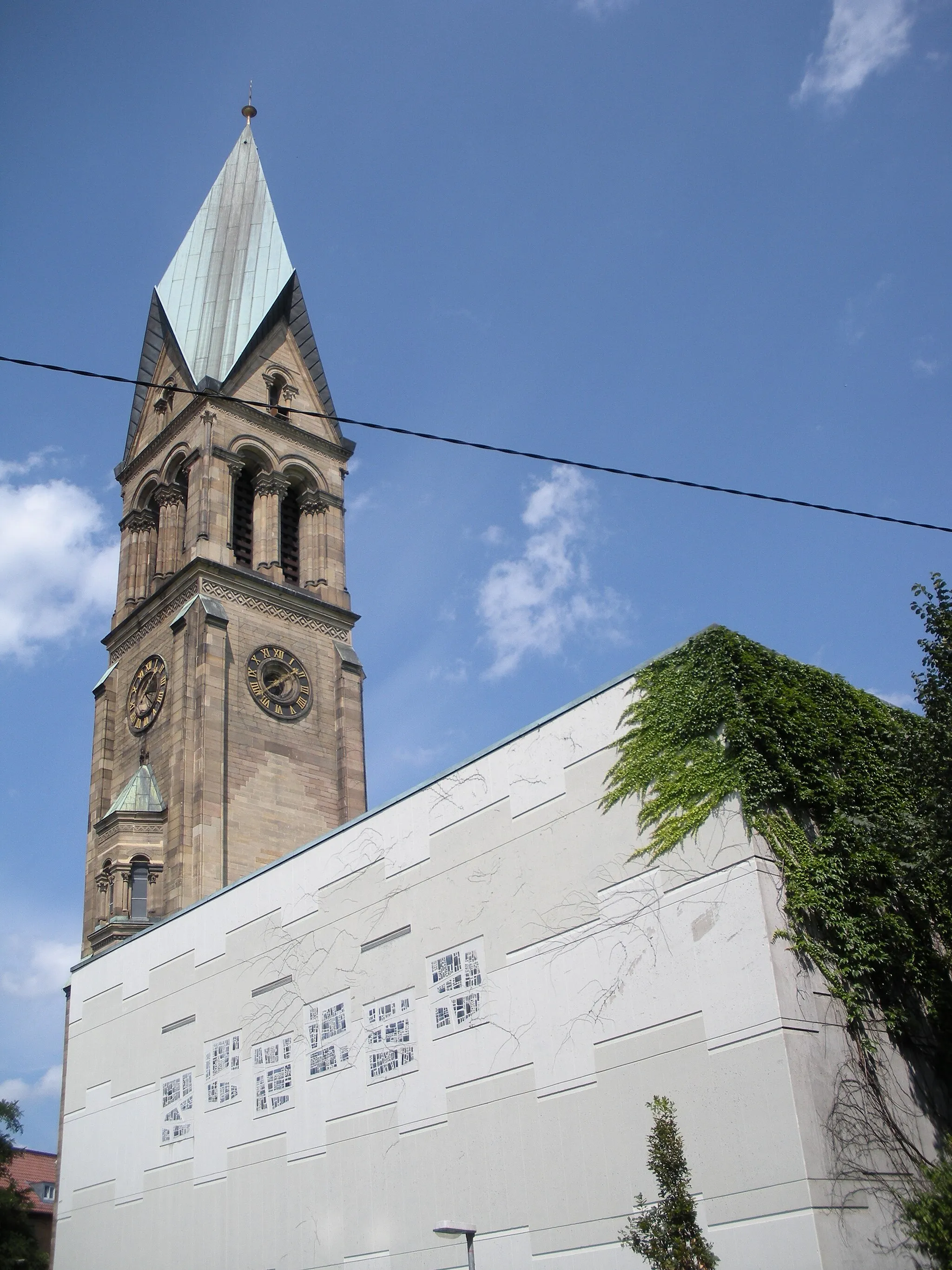 Photo showing: Protestant Church of Peace (Friedenskirche) in Stuttgart