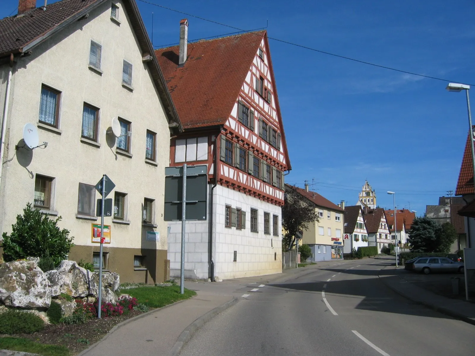 Photo showing: Altheim (Alb), Alb-Donau-Kreis: Kirchstraße gegen Osten