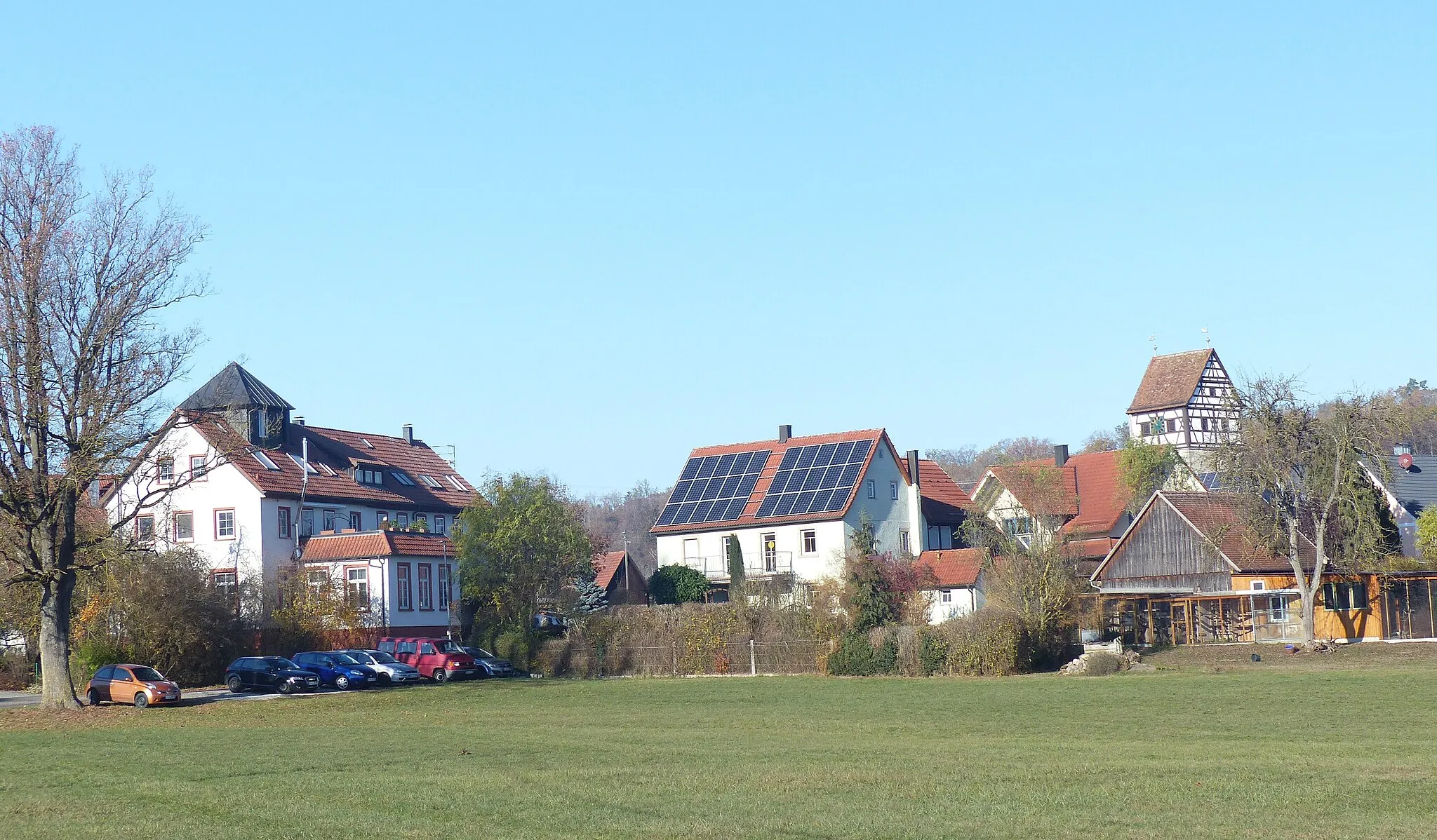 Photo showing: The village Waldtann, part of the municipality of Kreßberg