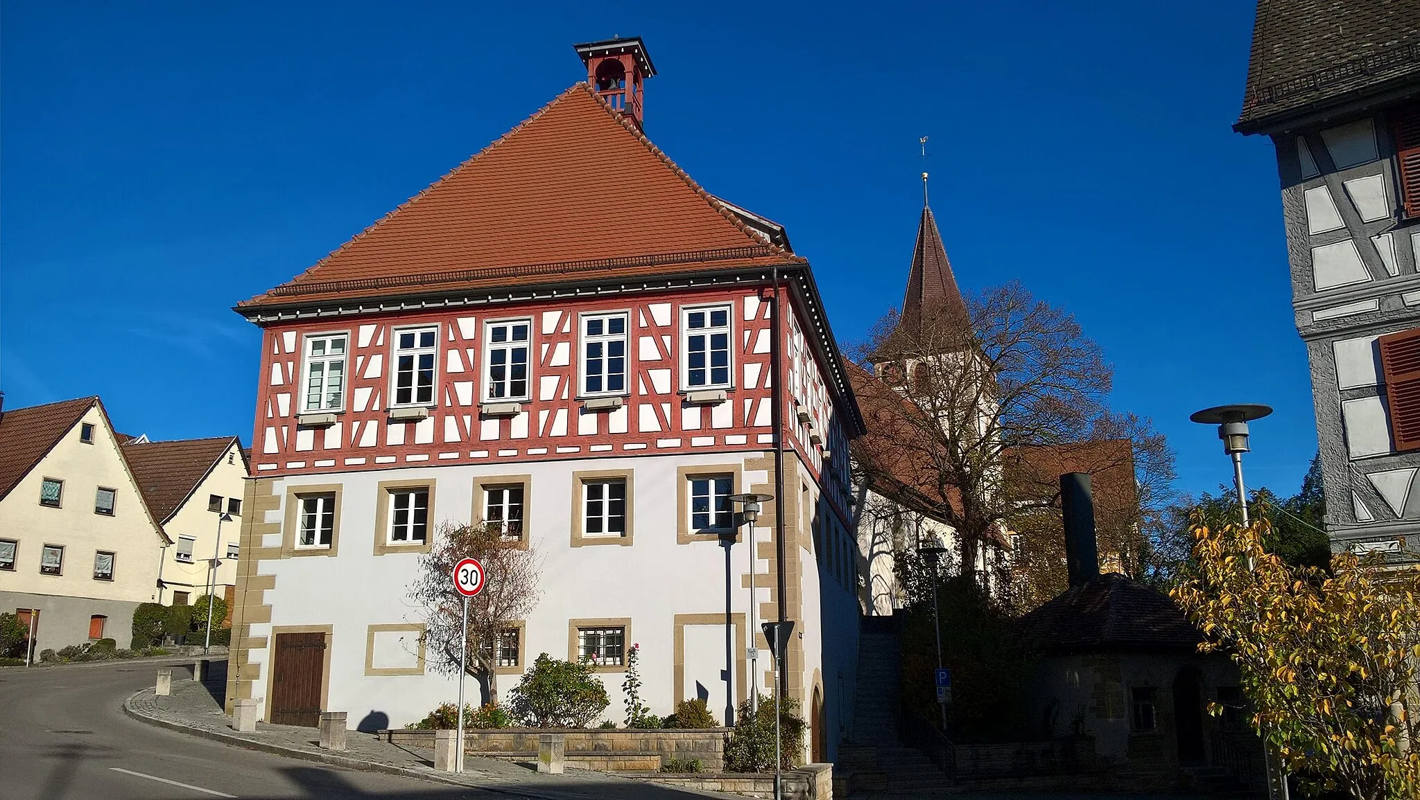 Photo showing: Rathaus in Kirchberg an der Murr