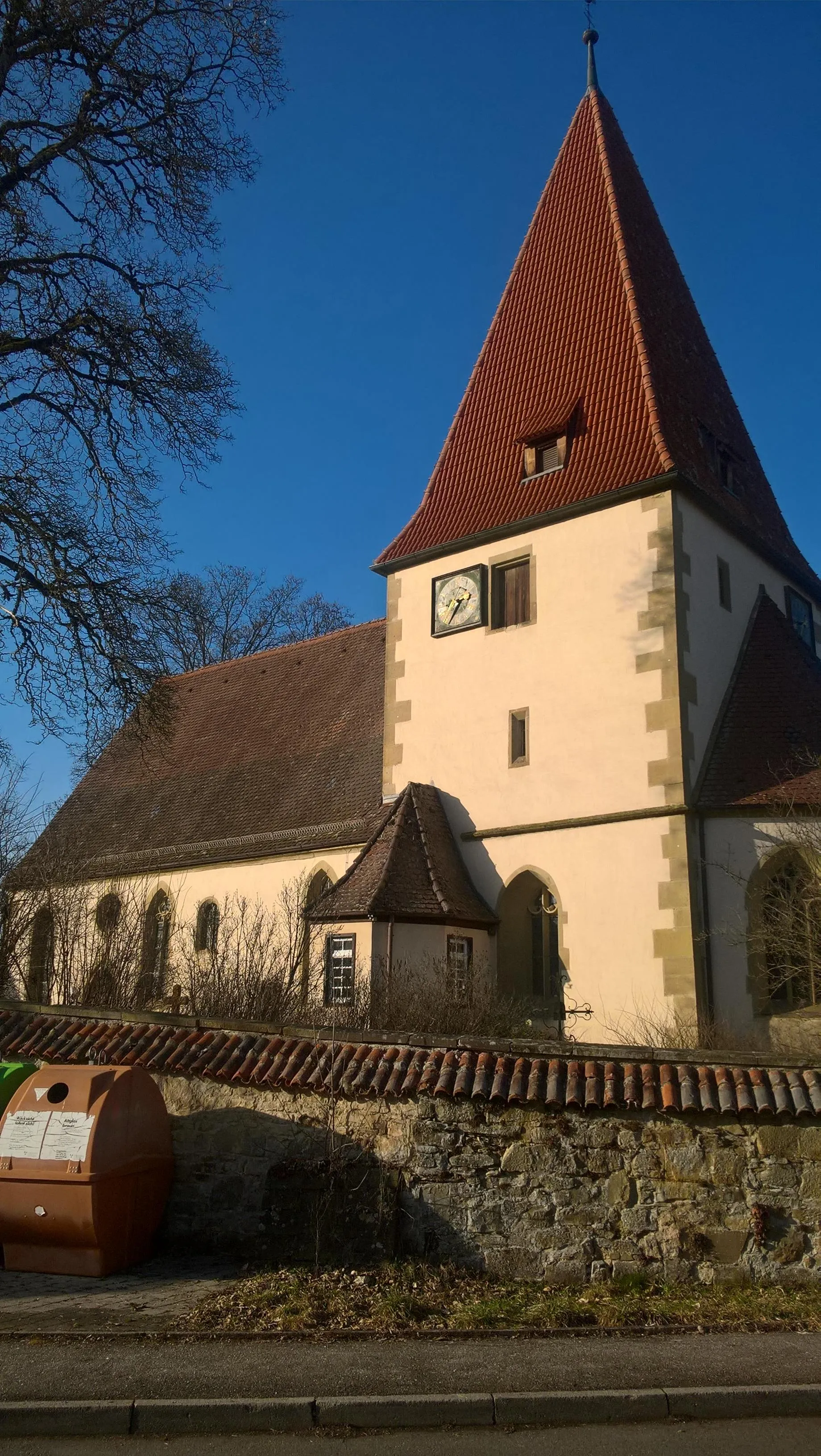 Photo showing: Wurde 1491 auf den Grundmauern einer Vorgängerkirche erbaut.