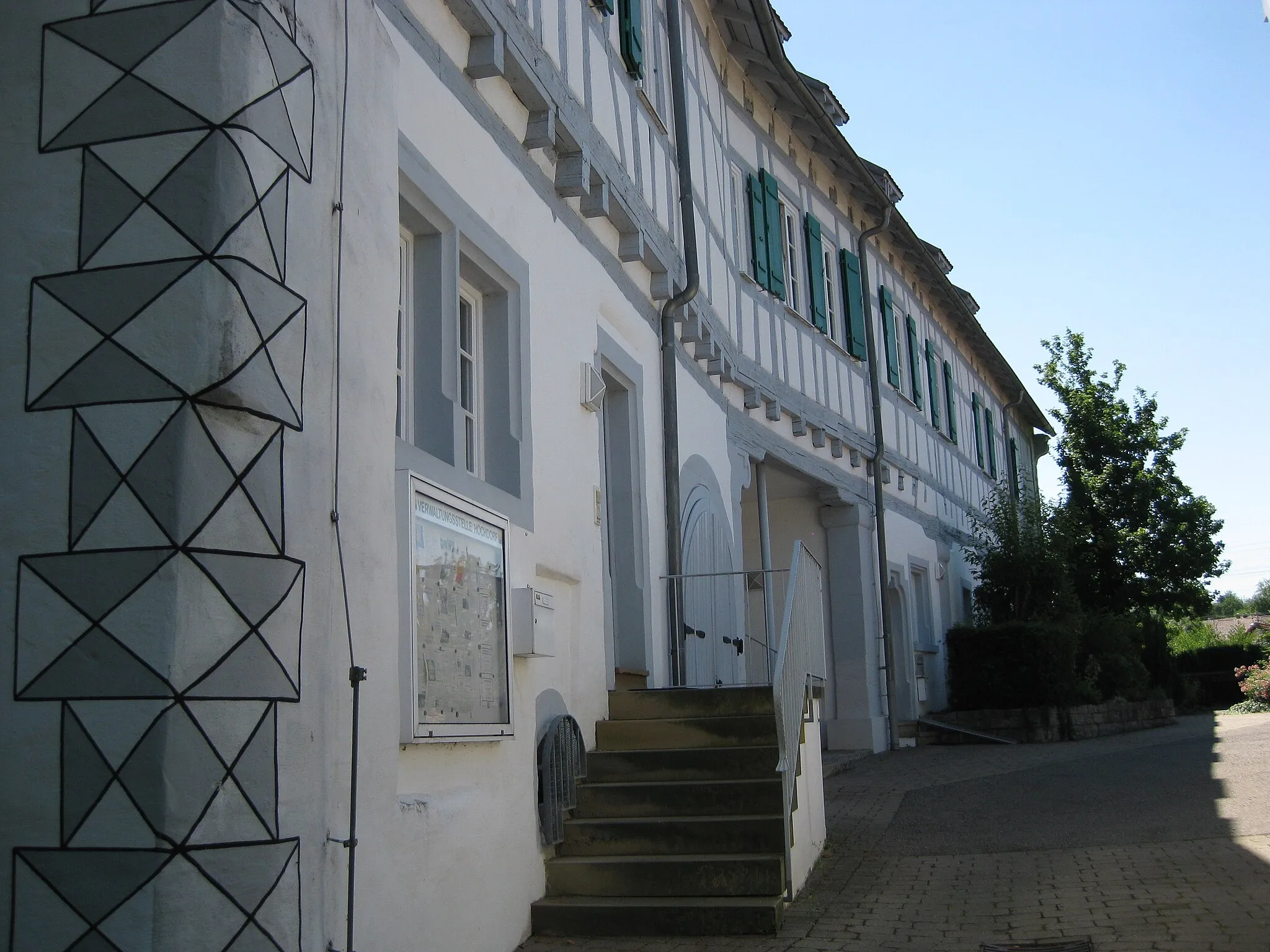 Photo showing: Schloss Hochdorf. Frontfassade.