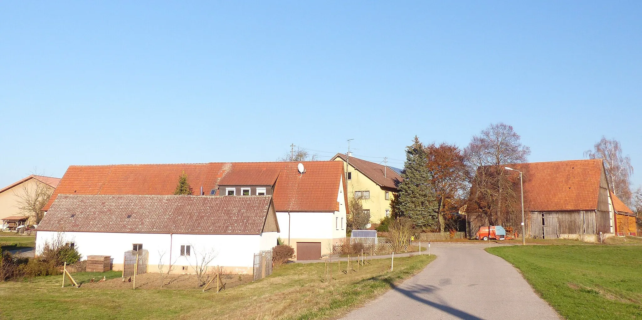 Photo showing: The hamlet Hintersteinbach, part of the municipality of Ellenberg