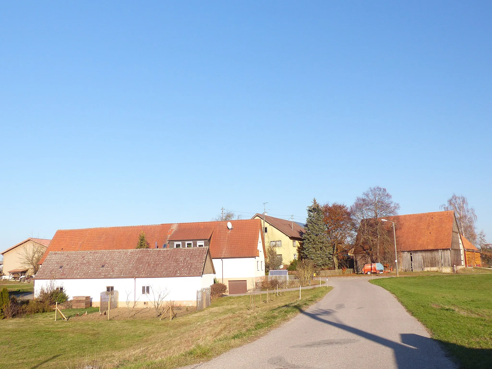 Photo showing: The hamlet Hintersteinbach, part of the municipality of Ellenberg