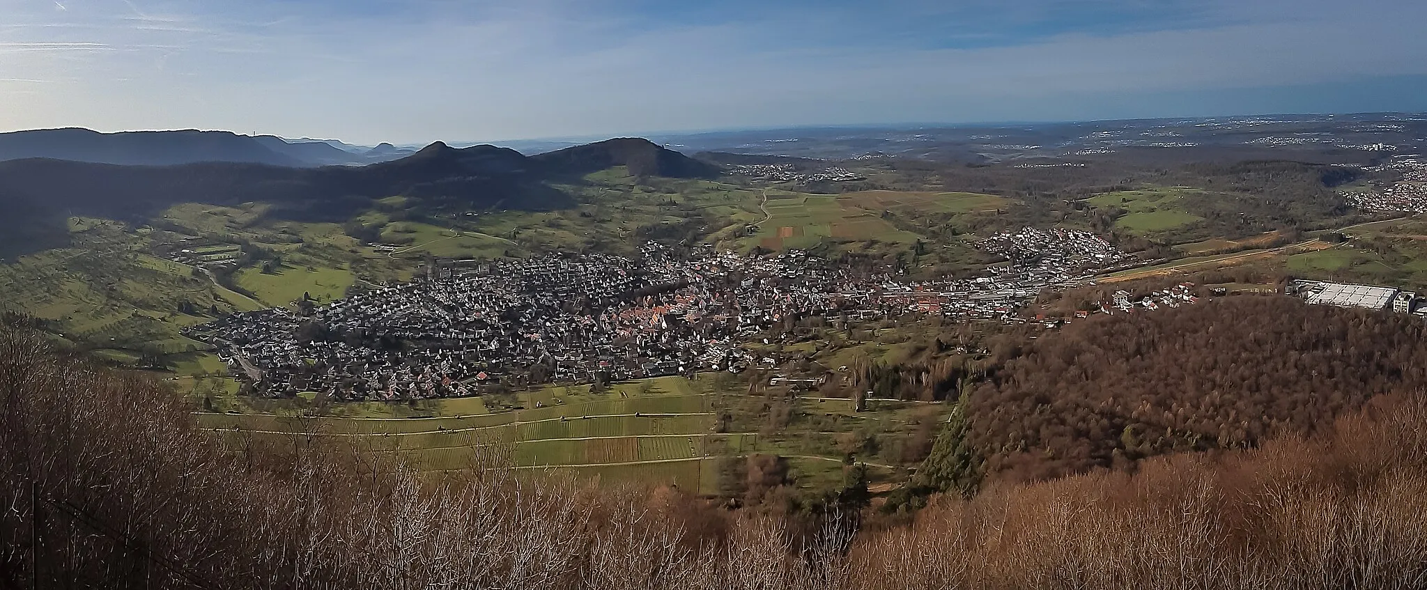 Photo showing: Gemeinde Neuffen, aufgenommen von der Ruine Neuffen