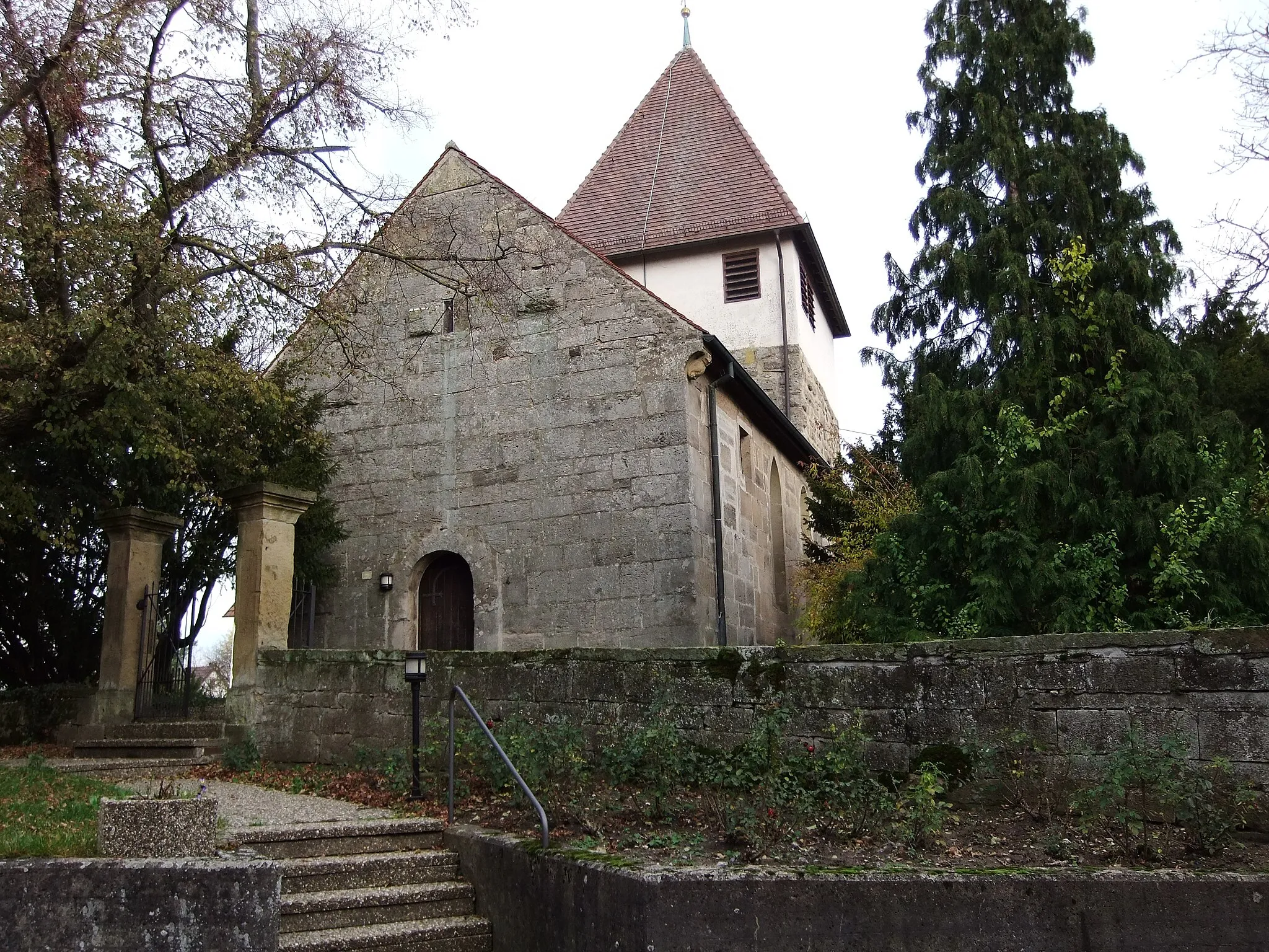 Photo showing: Rappach, Kirche vom Südwesten