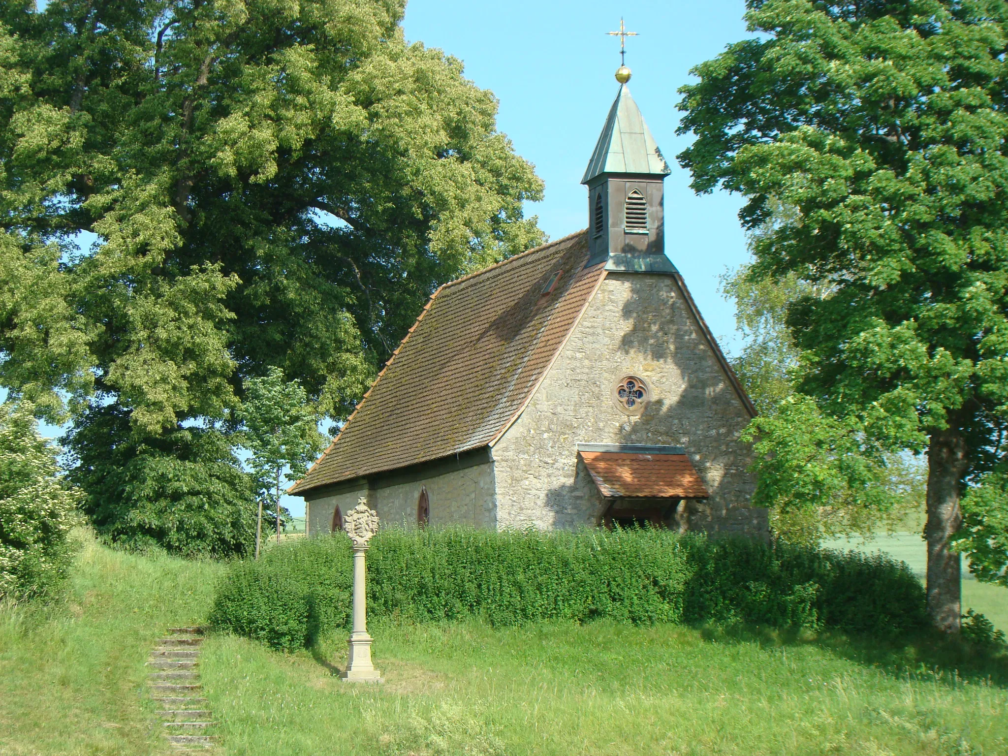 Photo showing: Bonifatius-Nothelfer-Kapelle in Oberwittstadt