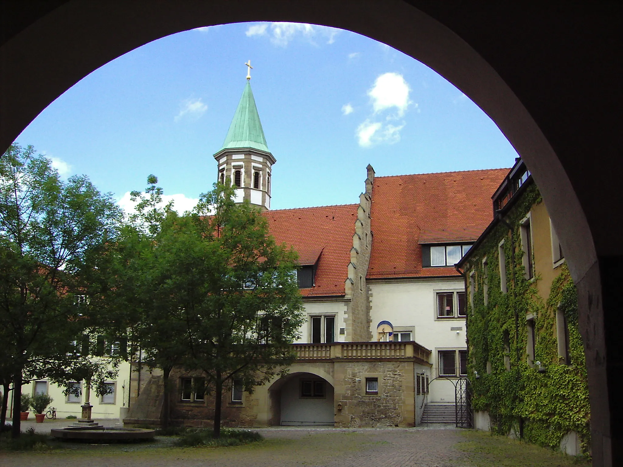 Photo showing: Courtyard so called "Deutschhof" of the City Heilbronn