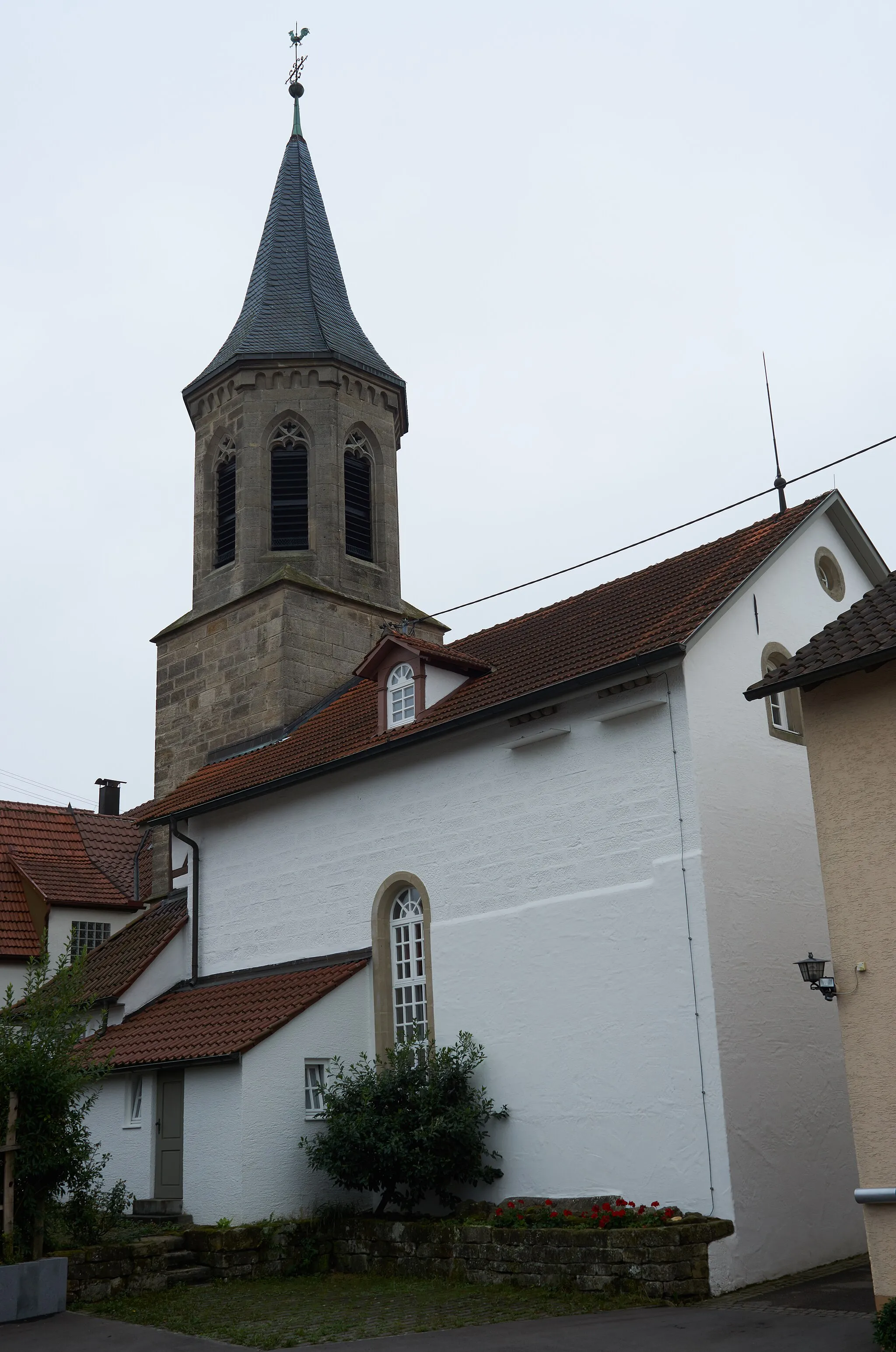 Photo showing: Protestant church in Winnenden-Birkmannsweiler, Baden-Württemberg, Germany; cultural monument.
