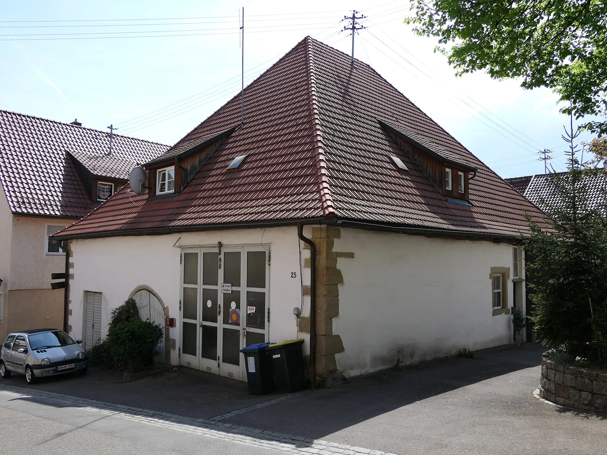 Photo showing: Die ehemalige Dorfkelter in Waiblingen-Hohenacker.