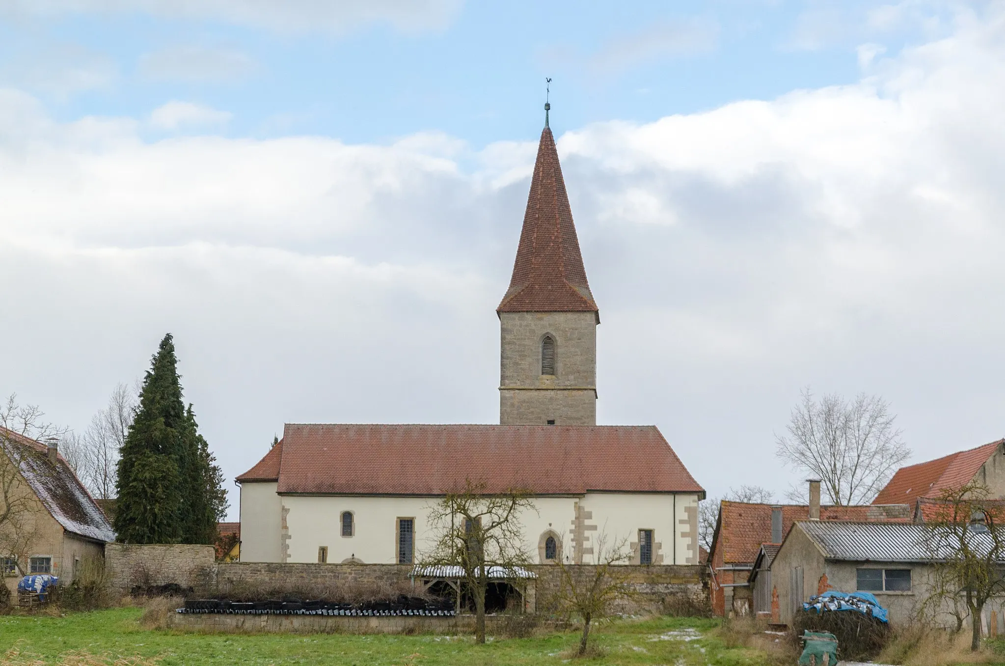 Photo showing: Evangelische Kirche St. Andreas in Leuzenbronn