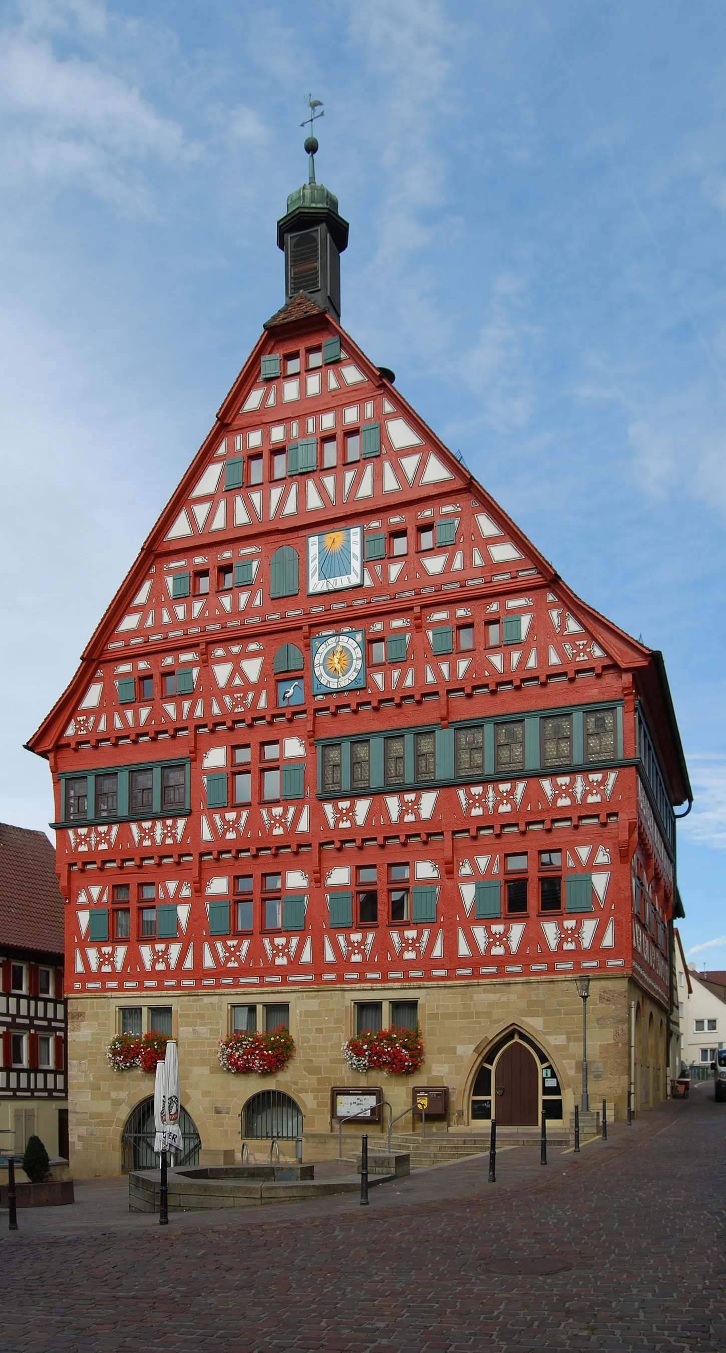 Photo showing: The town hall of Großbottwar, Baden-Württemberg.
