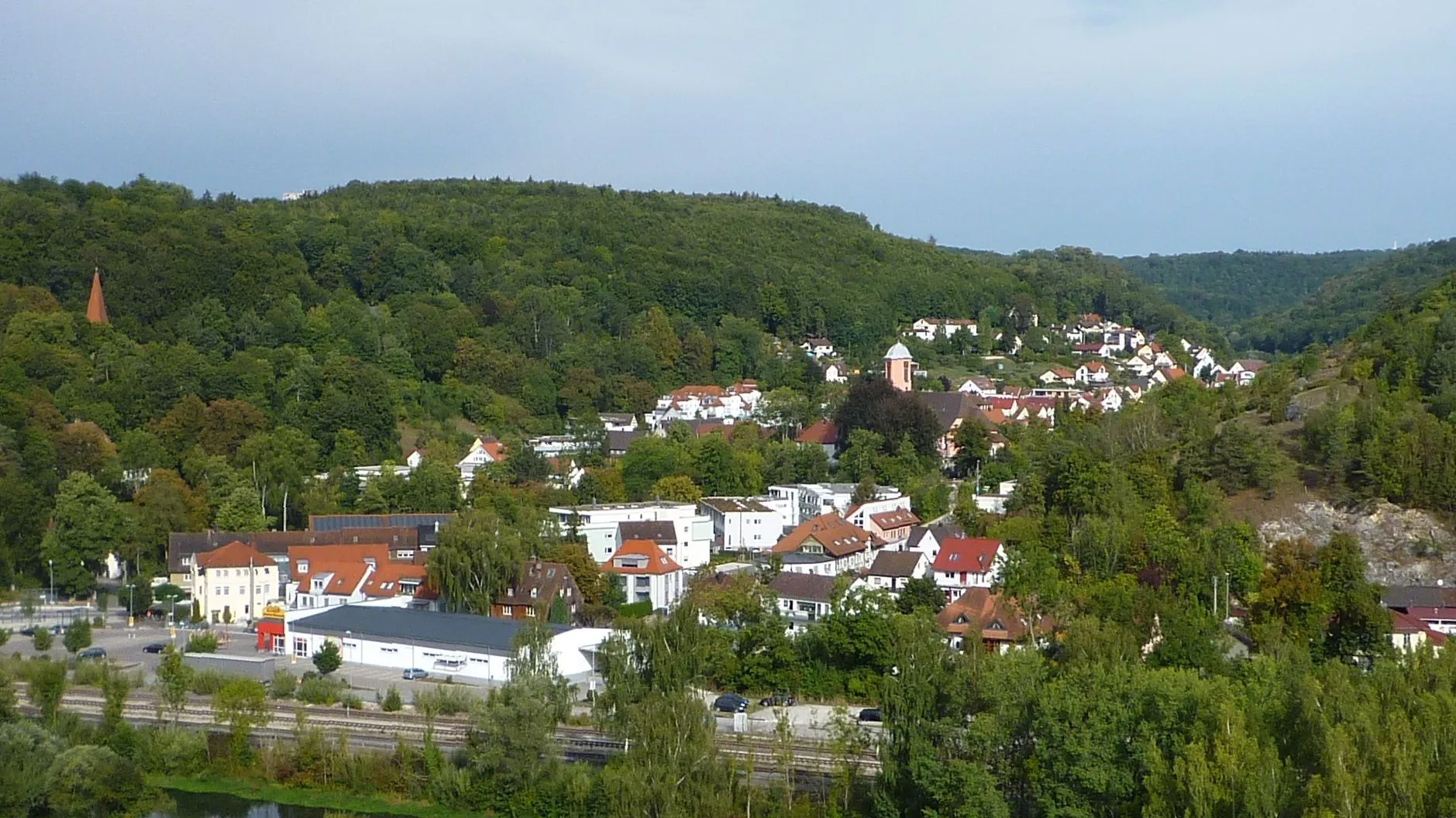 Photo showing: Blaustein - Herrlingen mit Blautal