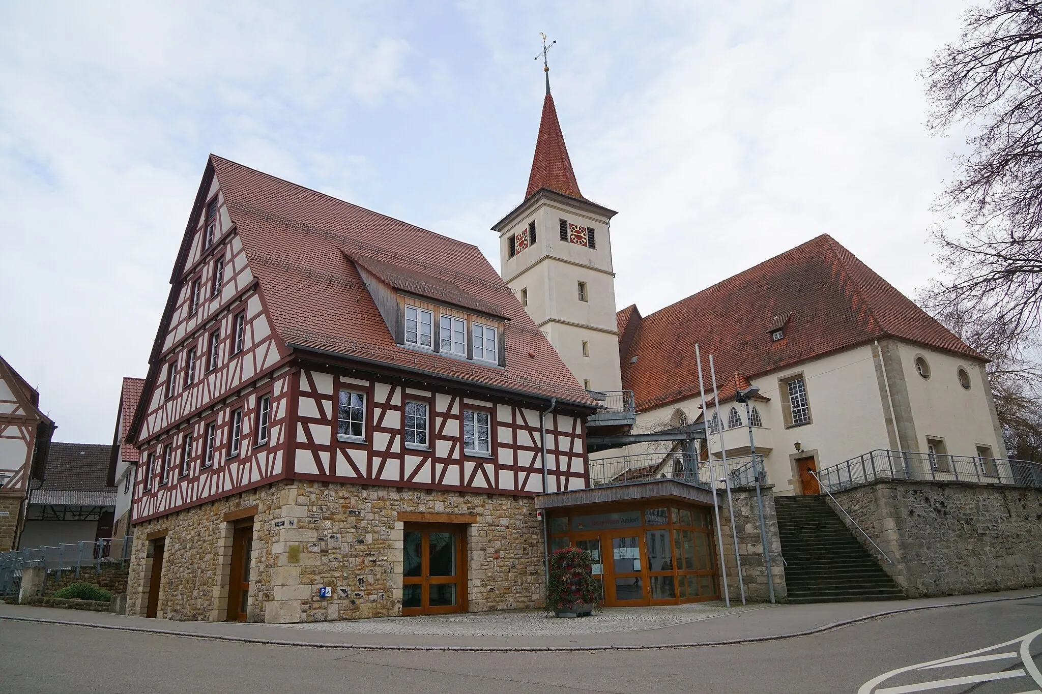 Photo showing: Bürgerhaus und Bibliothek in Altdorf, Kreis Böblingen