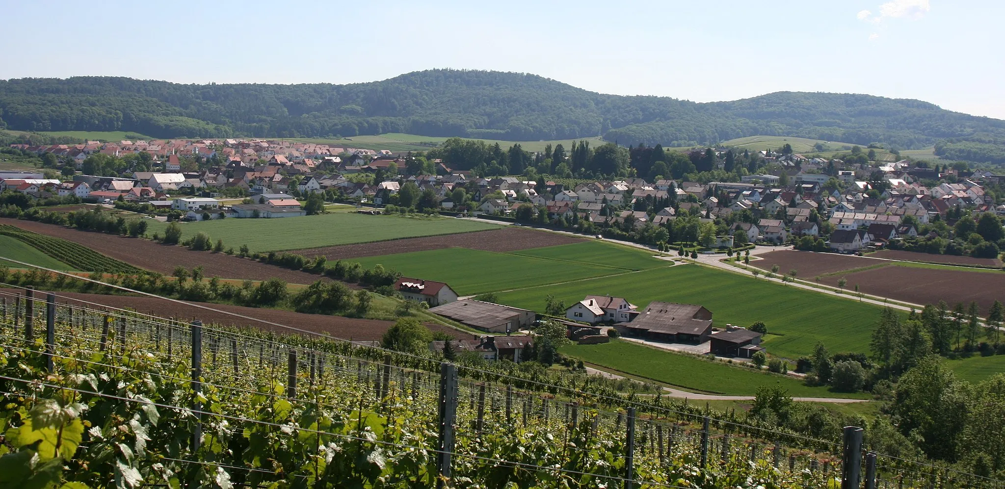 Photo showing: Lehrensteinsfeld from the North-East
