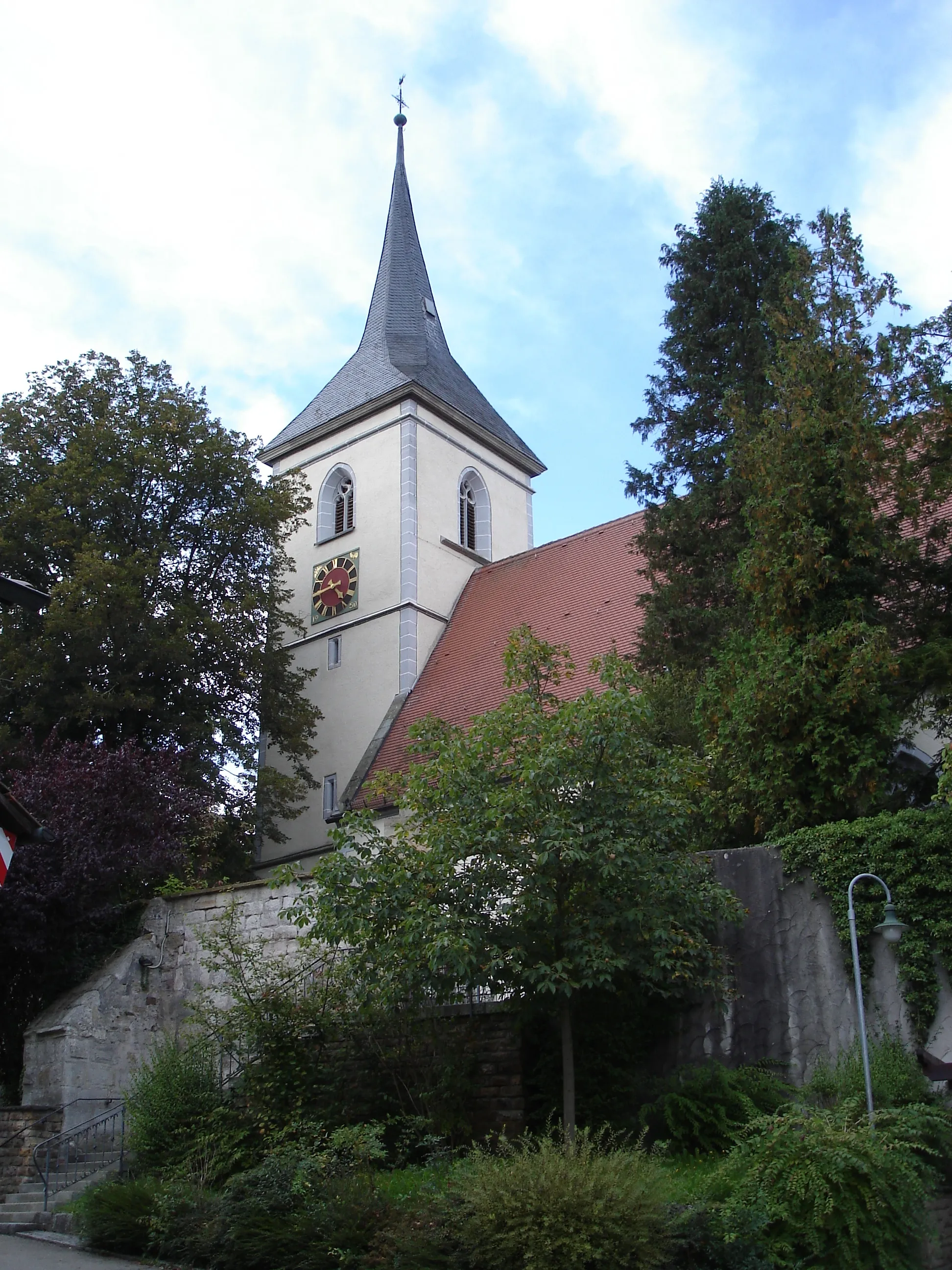 Photo showing: Evangelische Kirche in Ebersbach/Fils