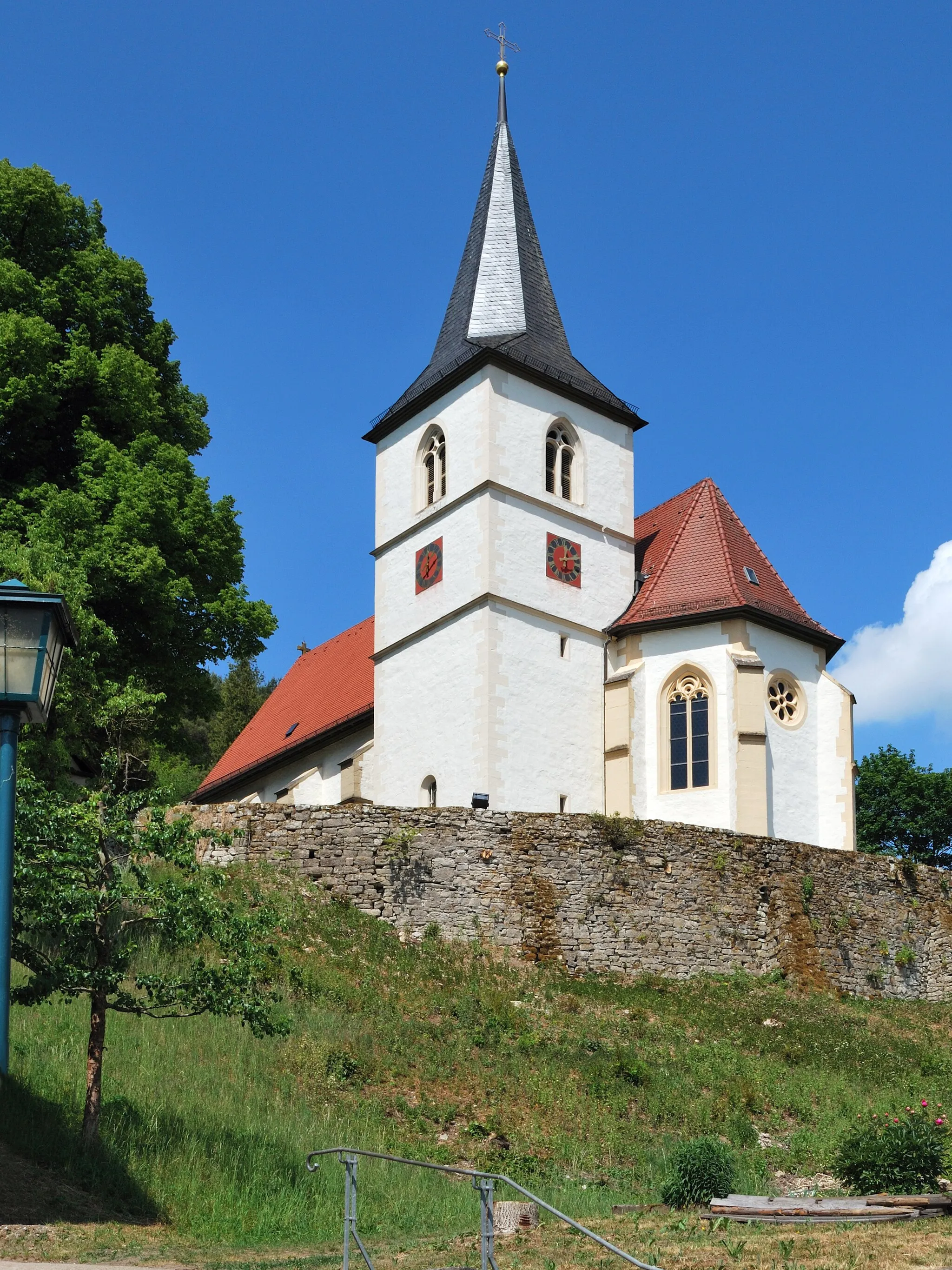 Photo showing: The catholic church St. Martin in Ailringen in Southern Germany.