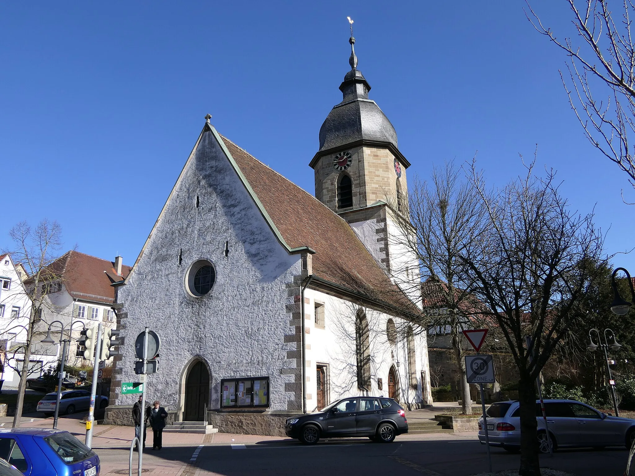 Photo showing: Die Aegidiuskirche in Weinstadt-Grossheppach, Rems-Murr-Kreis.