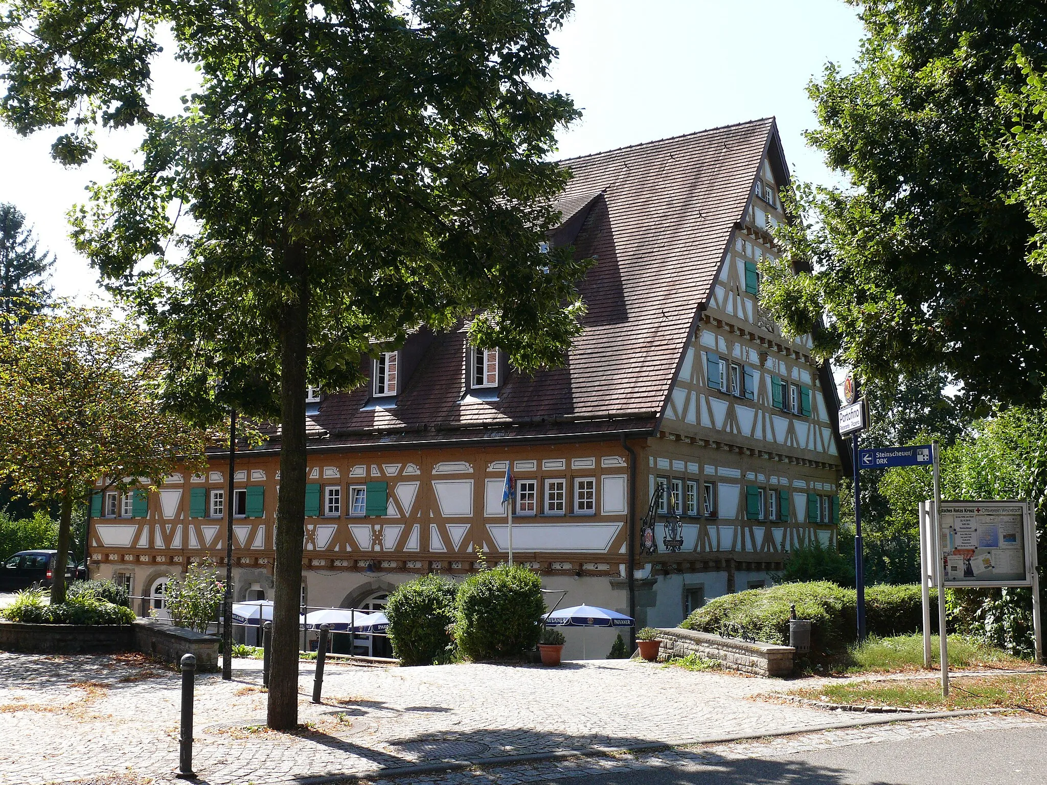 Photo showing: Das Gebäude "Brückenstraße 9" in Weinstadt-Grossheppach, Rems-Murr-Kreis.