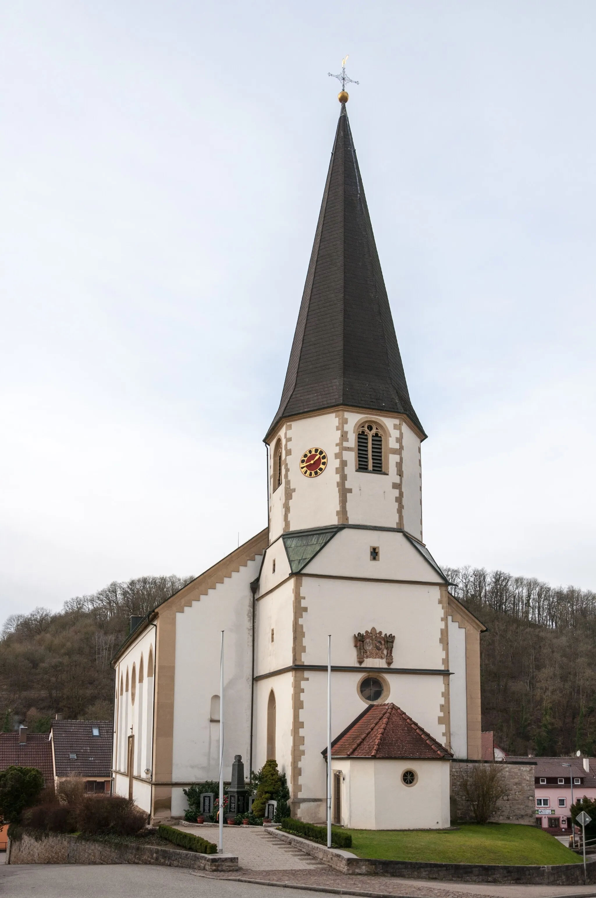 Photo showing: Katholische Pfarrkirche St. Sebastian im Schöntaler Ortsteil Berlichingen