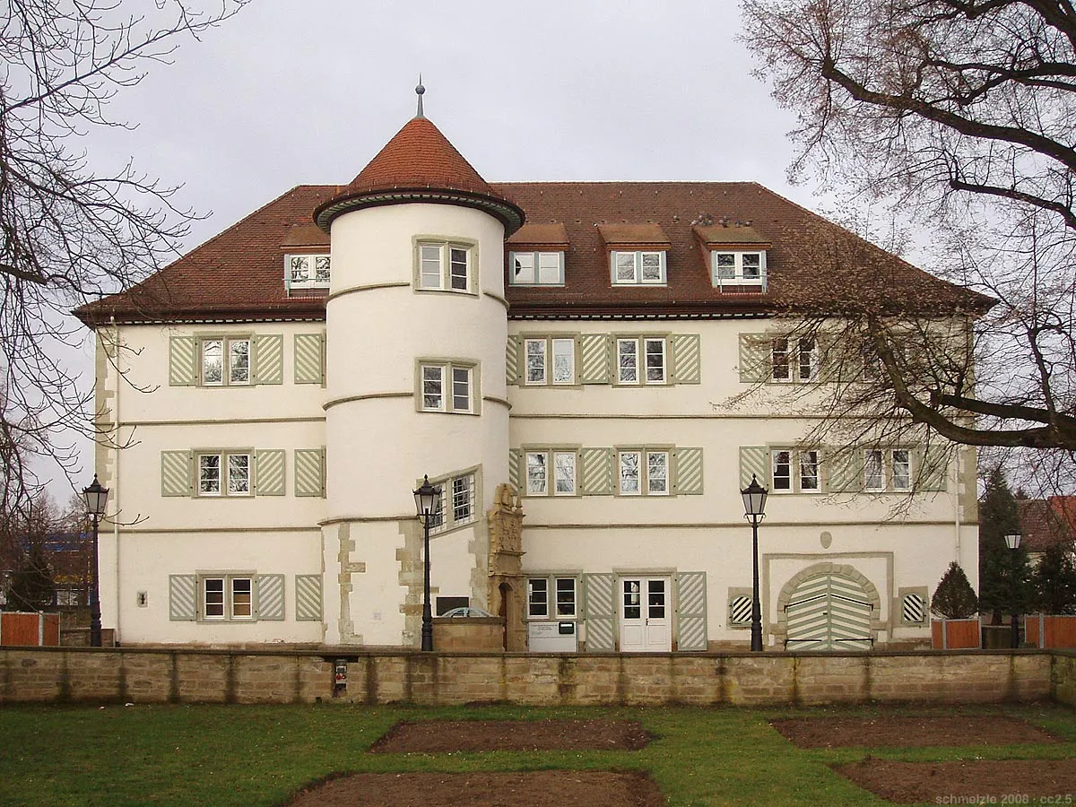Photo showing: Südansicht vom Wasserschloss in Bad Rappenau, erbaut ab 1601 durch Eberhard von Gemmingen