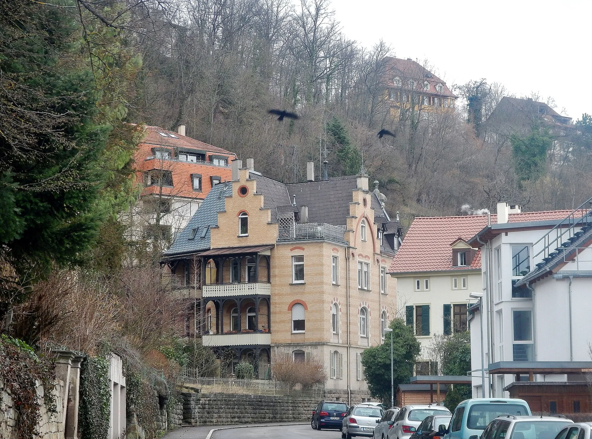 Photo showing: Beim 366 km langen Neckartalradweg: Häuser in Tübingen