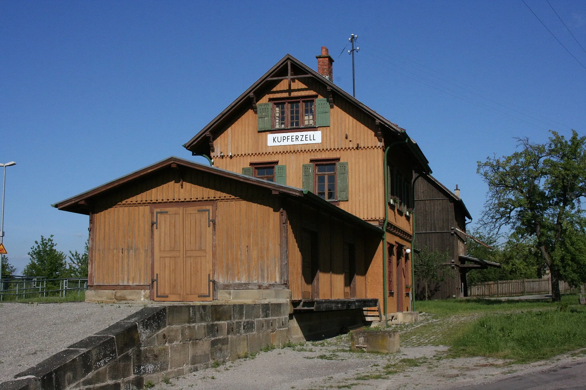 Photo showing: The old train station of Kupferzell in the Open Air Museum Wackershofen