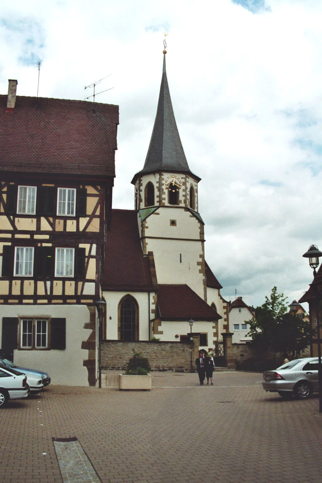 Photo showing: Turm der Cyriakuskirche in Illingen/Württemberg