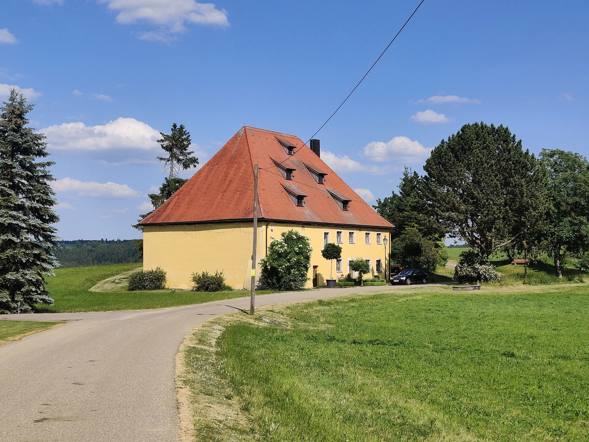 Photo showing: Sogenanntes Kautzerhaus in Neresheim-Ohmenheim, ehemalige Mühle unter Denkmalschutz