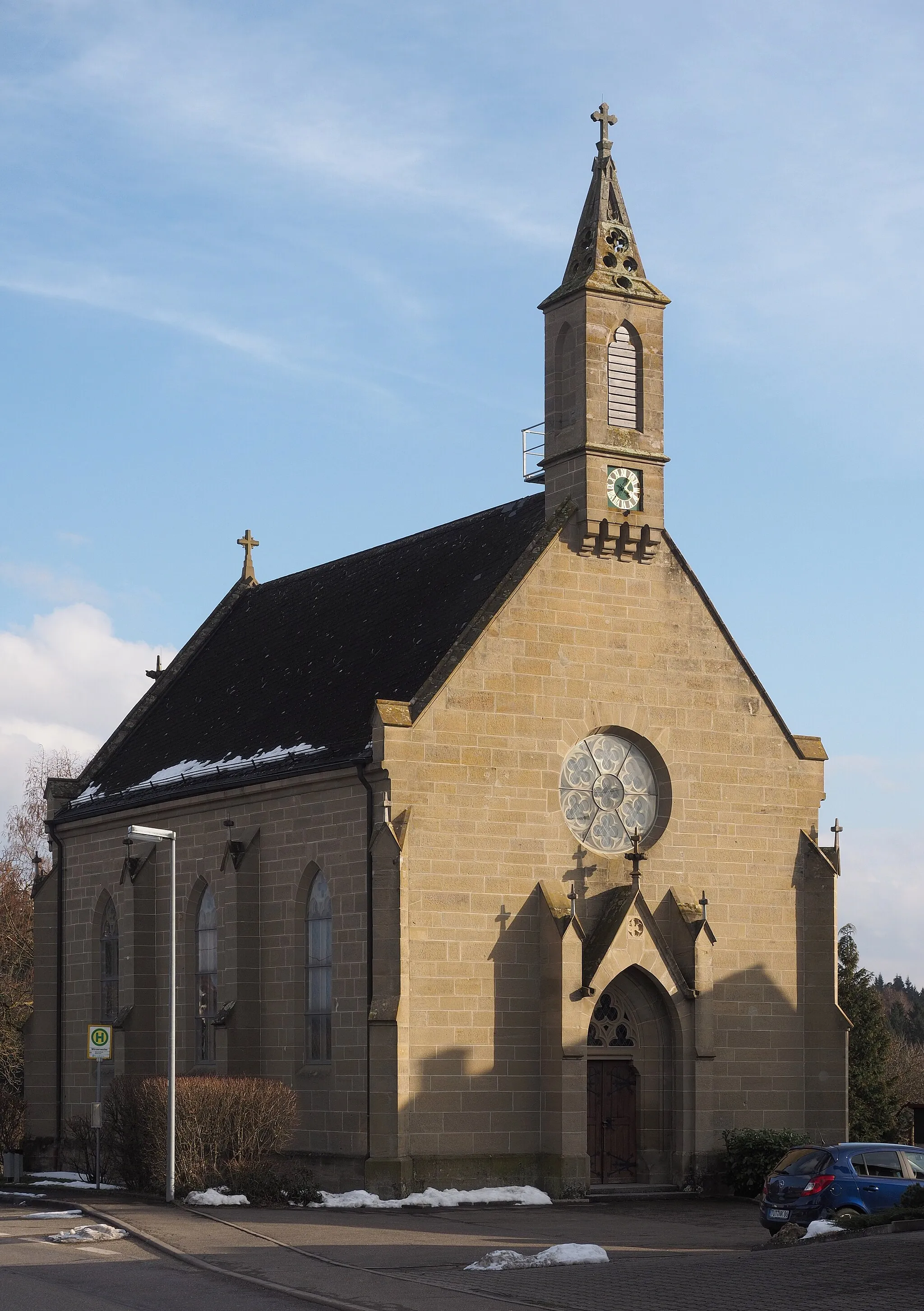 Photo showing: Church of Winzenweiler village, Gaildorf, Germany