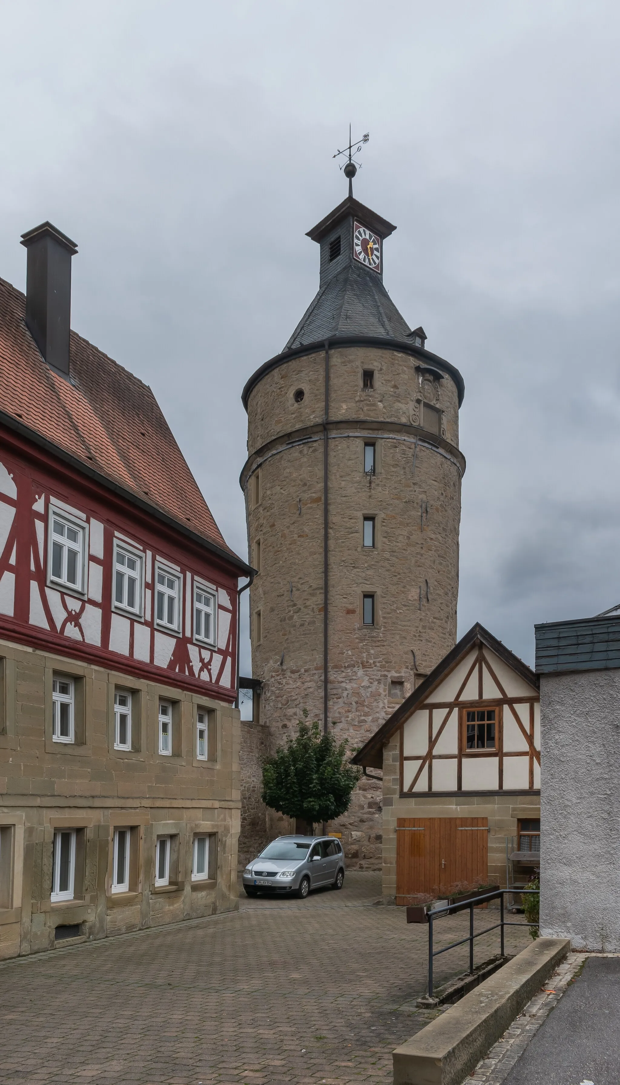 Photo showing: Bürgerturm in Neuenstein, Baden-Württemberg, Germany
