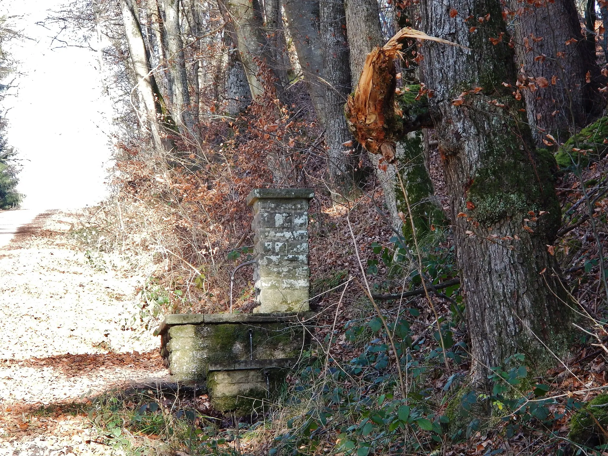 Photo showing: Kleindenkmale: Schwabentreue-Brunnen mit Inschrift: Schwabentreue 1940.